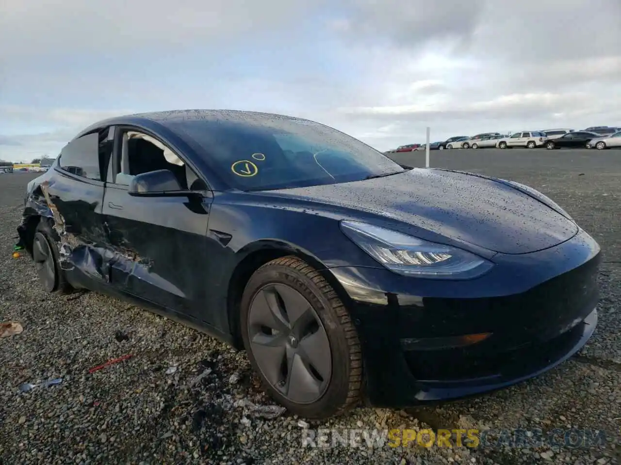 1 Photograph of a damaged car 5YJ3E1EB2LF746244 TESLA MODEL 3 2020