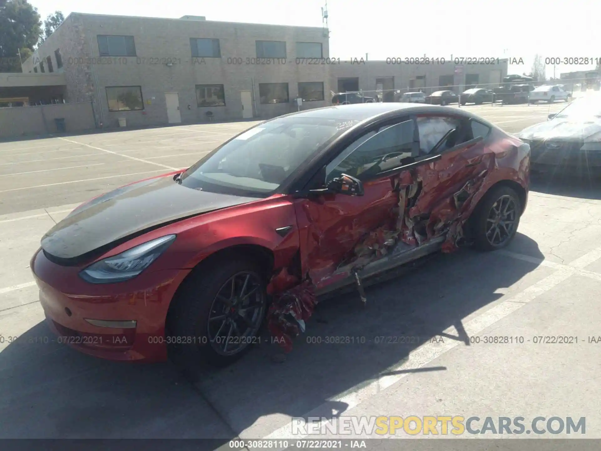 2 Фотография поврежденного автомобиля 5YJ3E1EB2LF746356 TESLA MODEL 3 2020