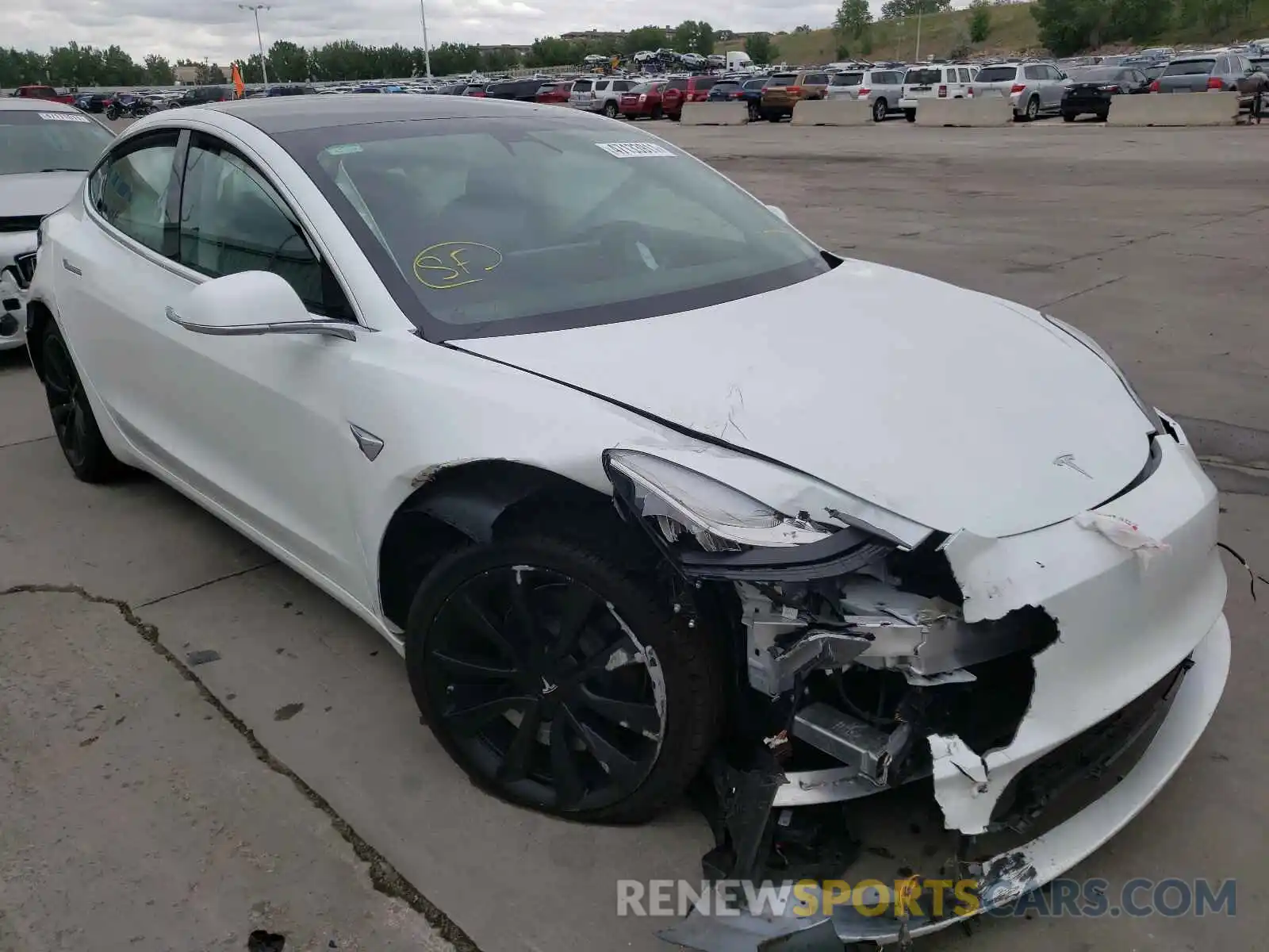 1 Photograph of a damaged car 5YJ3E1EB2LF783150 TESLA MODEL 3 2020