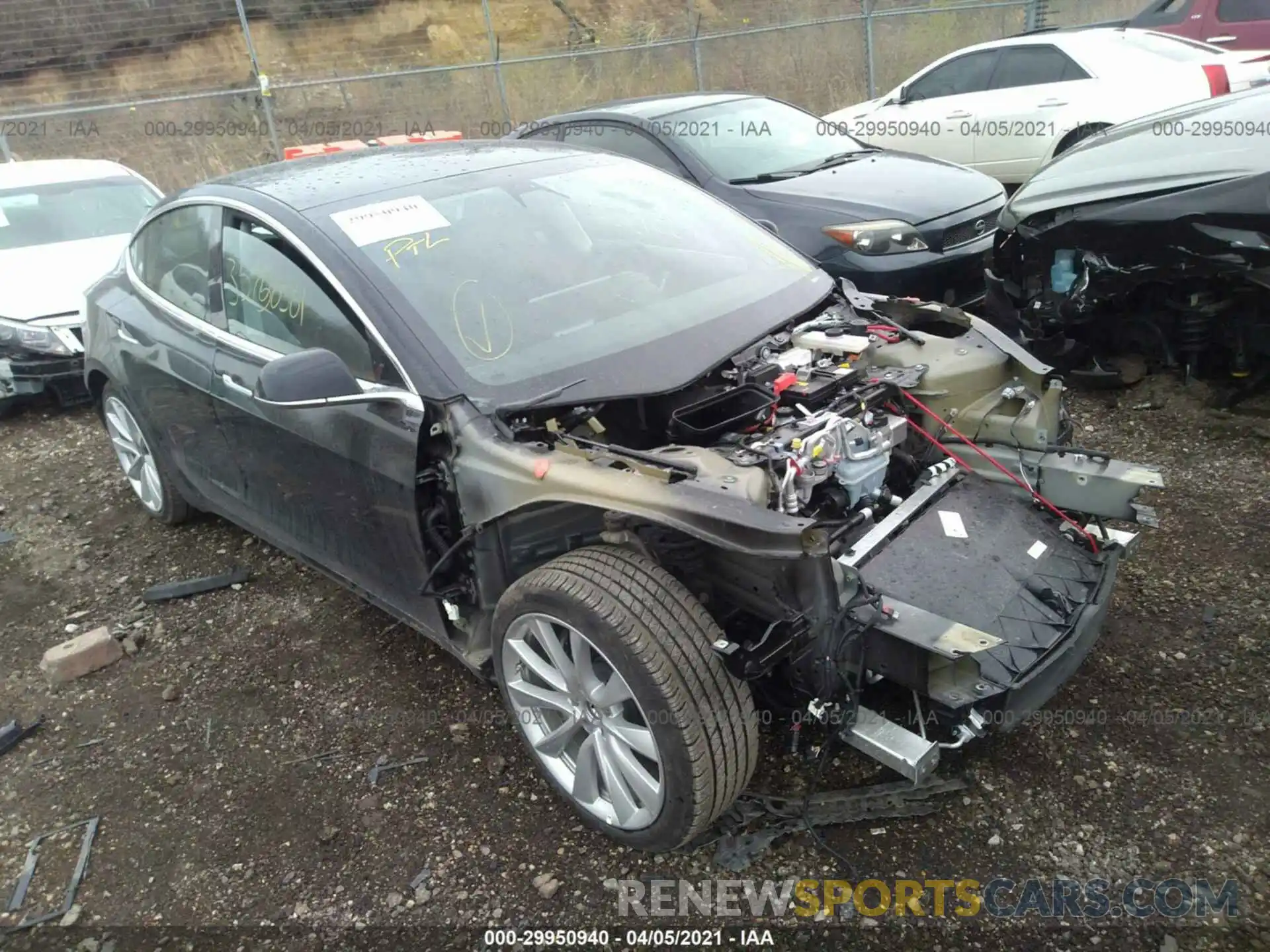 1 Photograph of a damaged car 5YJ3E1EB2LF795315 TESLA MODEL 3 2020