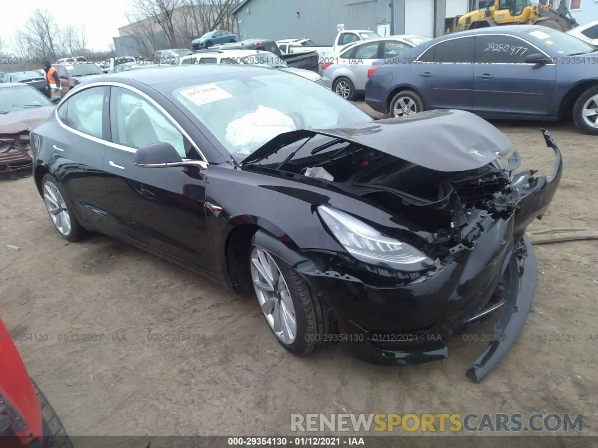 1 Фотография поврежденного автомобиля 5YJ3E1EB2LF795962 TESLA MODEL 3 2020