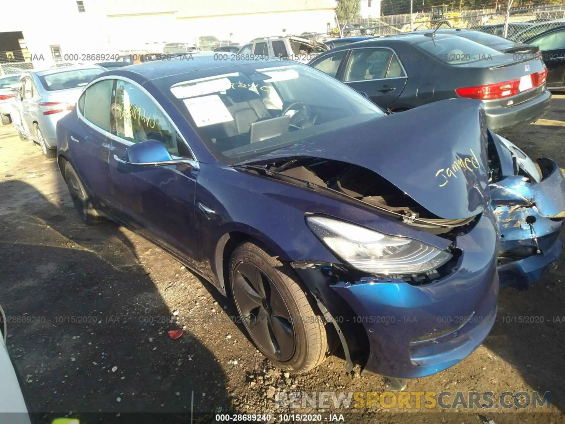 1 Photograph of a damaged car 5YJ3E1EB2LF798151 TESLA MODEL 3 2020