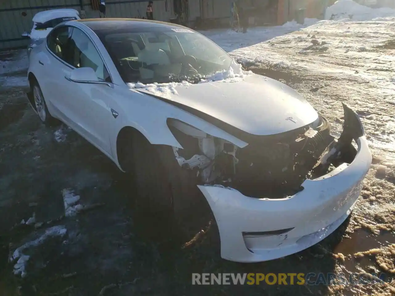 1 Photograph of a damaged car 5YJ3E1EB2LF802022 TESLA MODEL 3 2020