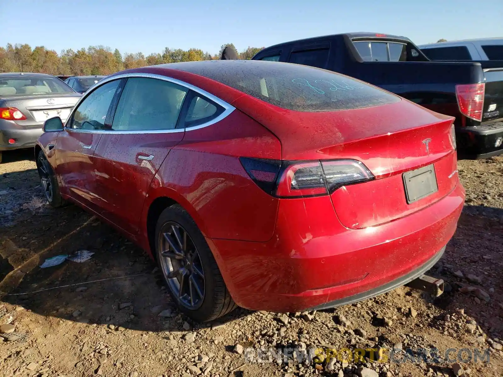 3 Photograph of a damaged car 5YJ3E1EB3LF600273 TESLA MODEL 3 2020