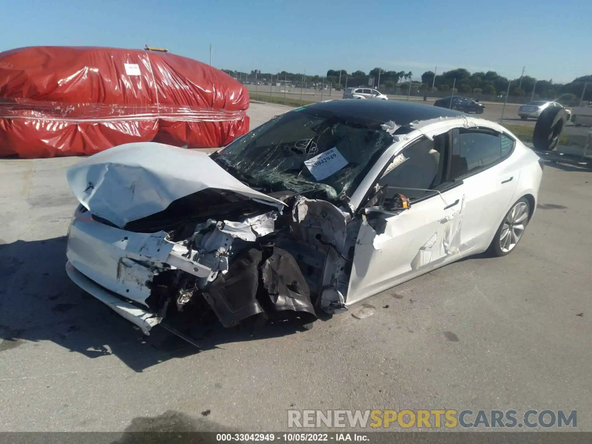 2 Photograph of a damaged car 5YJ3E1EB3LF601245 TESLA MODEL 3 2020