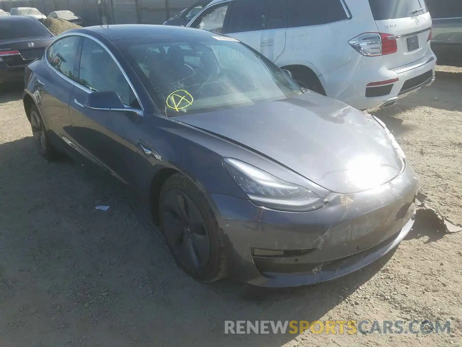 1 Photograph of a damaged car 5YJ3E1EB3LF616635 TESLA MODEL 3 2020