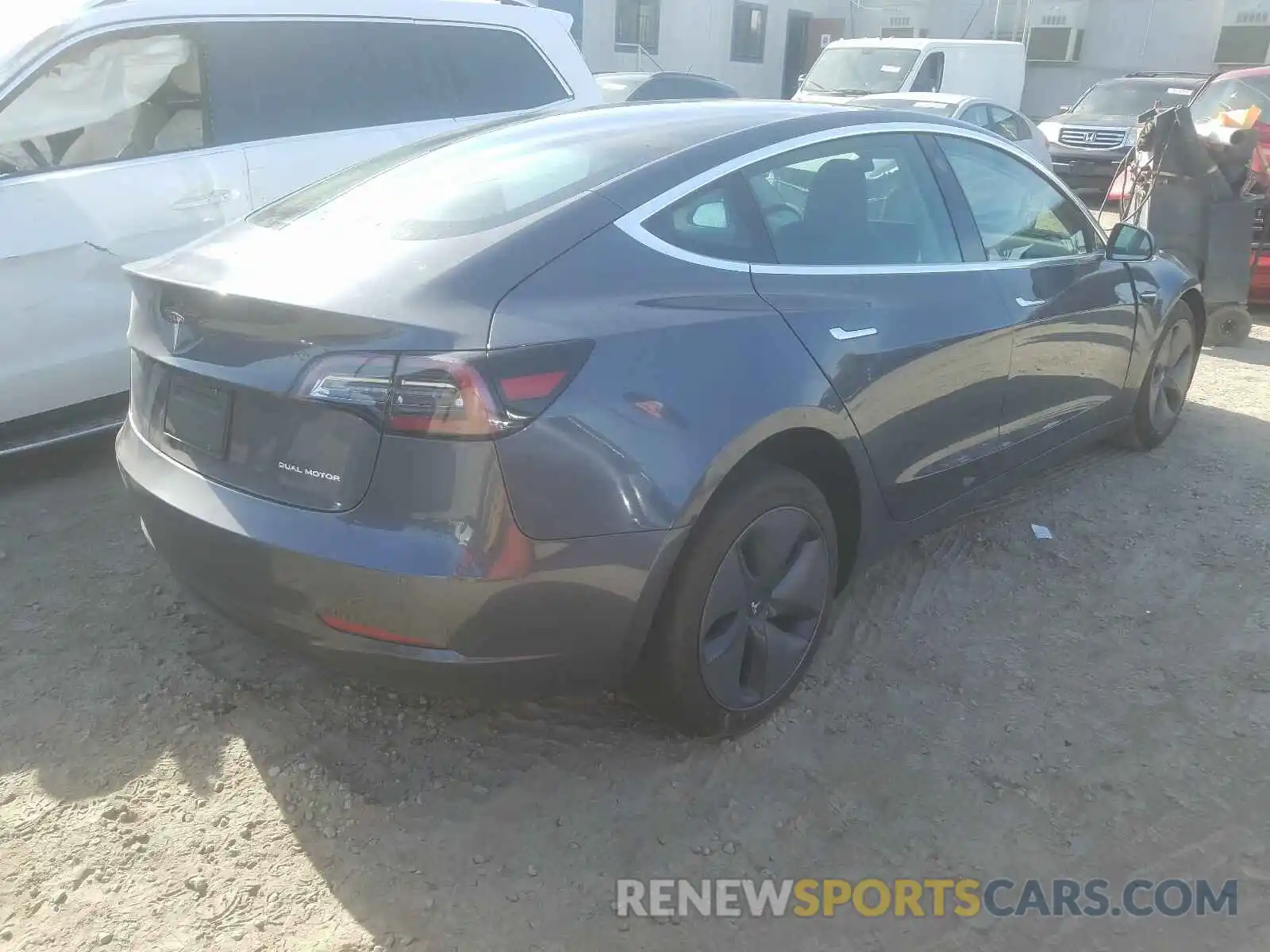 4 Photograph of a damaged car 5YJ3E1EB3LF616635 TESLA MODEL 3 2020