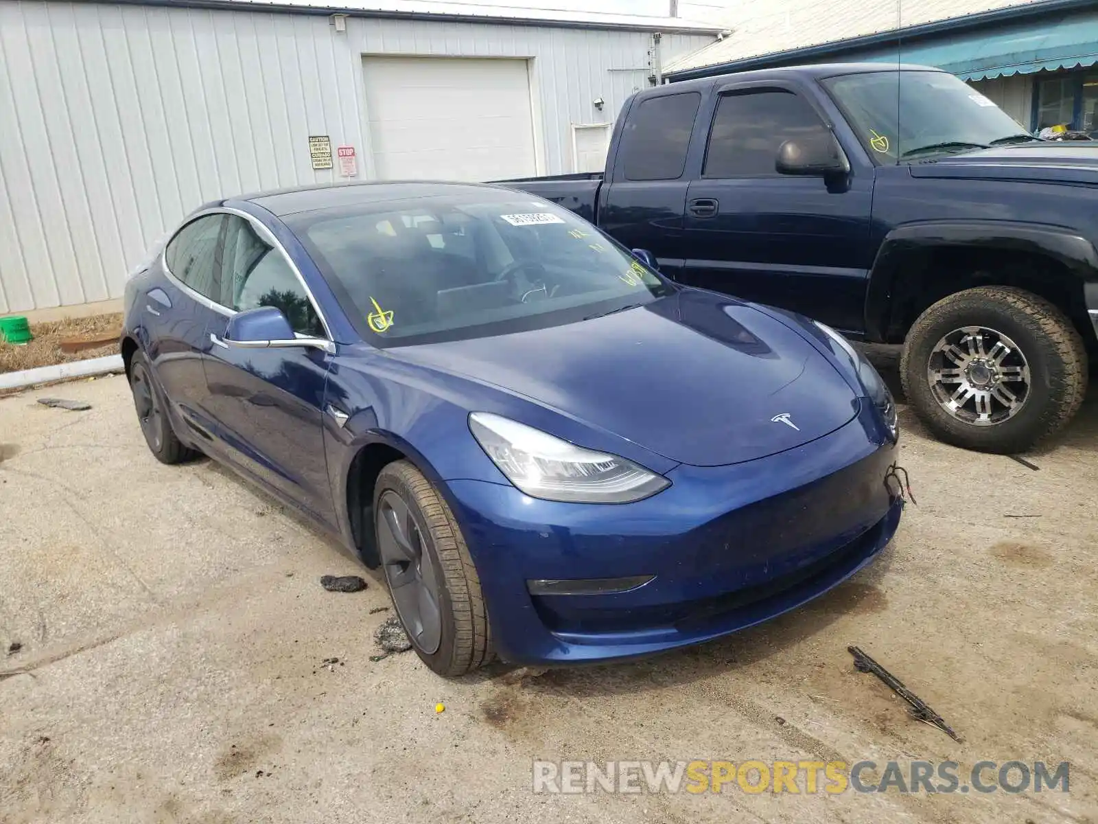 1 Photograph of a damaged car 5YJ3E1EB3LF617591 TESLA MODEL 3 2020