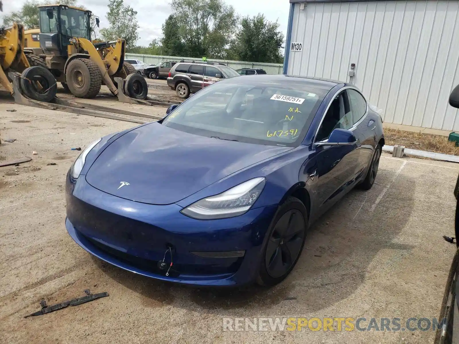 2 Photograph of a damaged car 5YJ3E1EB3LF617591 TESLA MODEL 3 2020