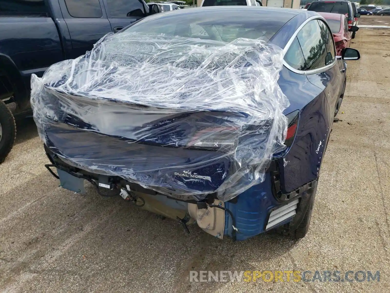 9 Photograph of a damaged car 5YJ3E1EB3LF617591 TESLA MODEL 3 2020