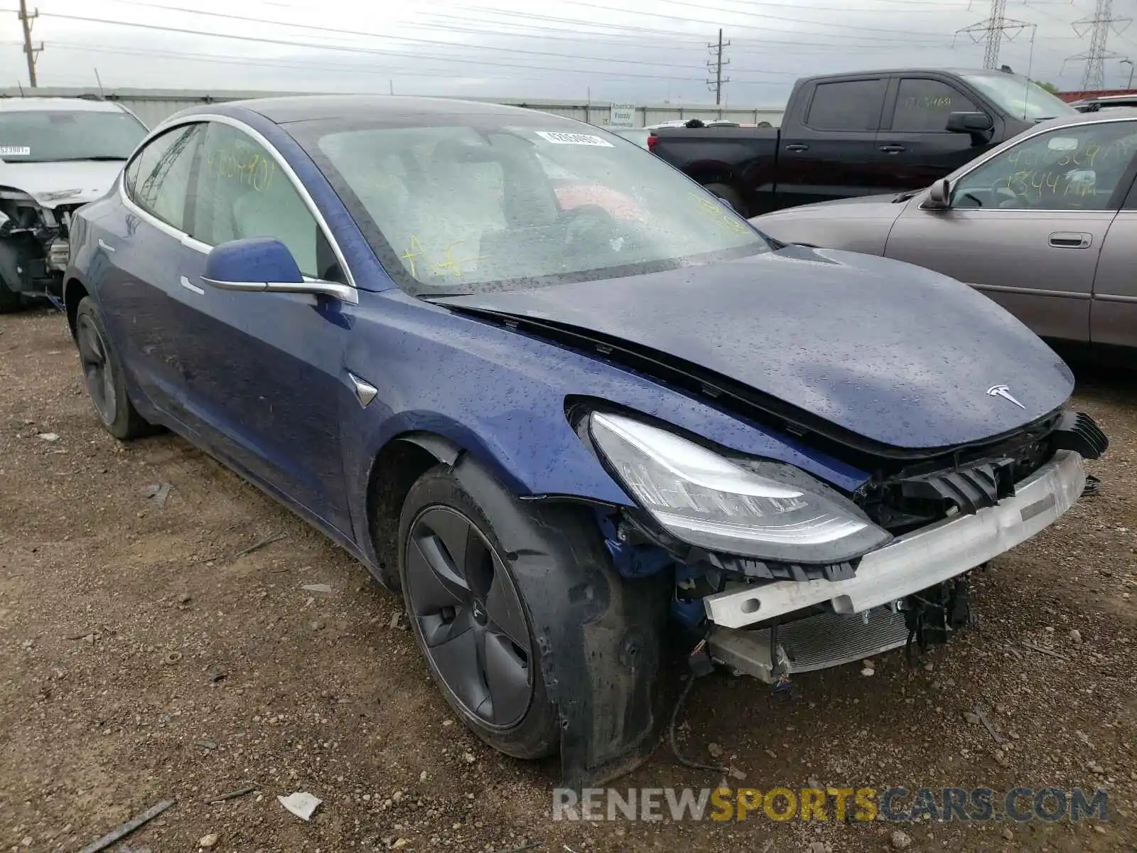 1 Photograph of a damaged car 5YJ3E1EB3LF622001 TESLA MODEL 3 2020