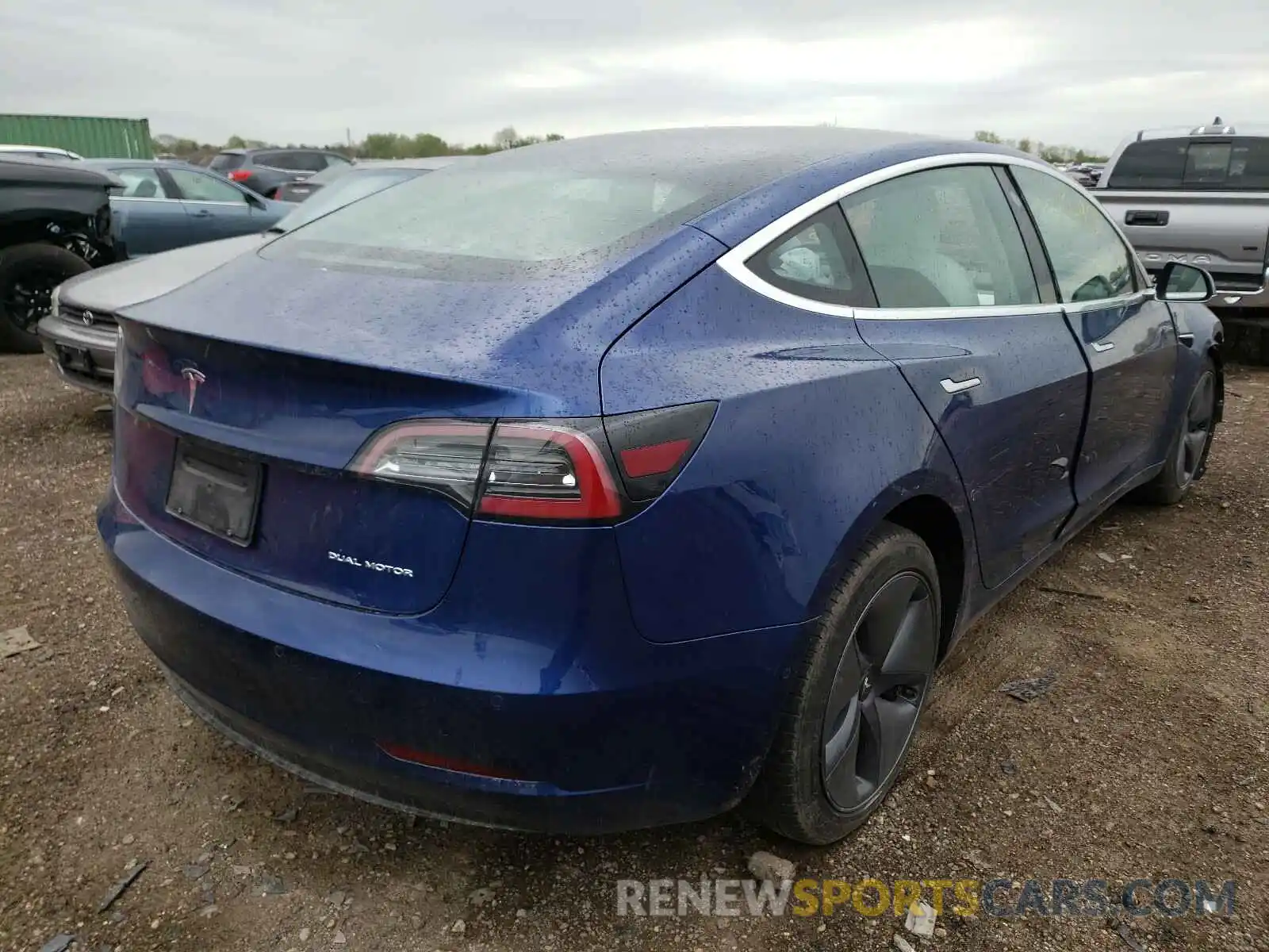 4 Photograph of a damaged car 5YJ3E1EB3LF622001 TESLA MODEL 3 2020