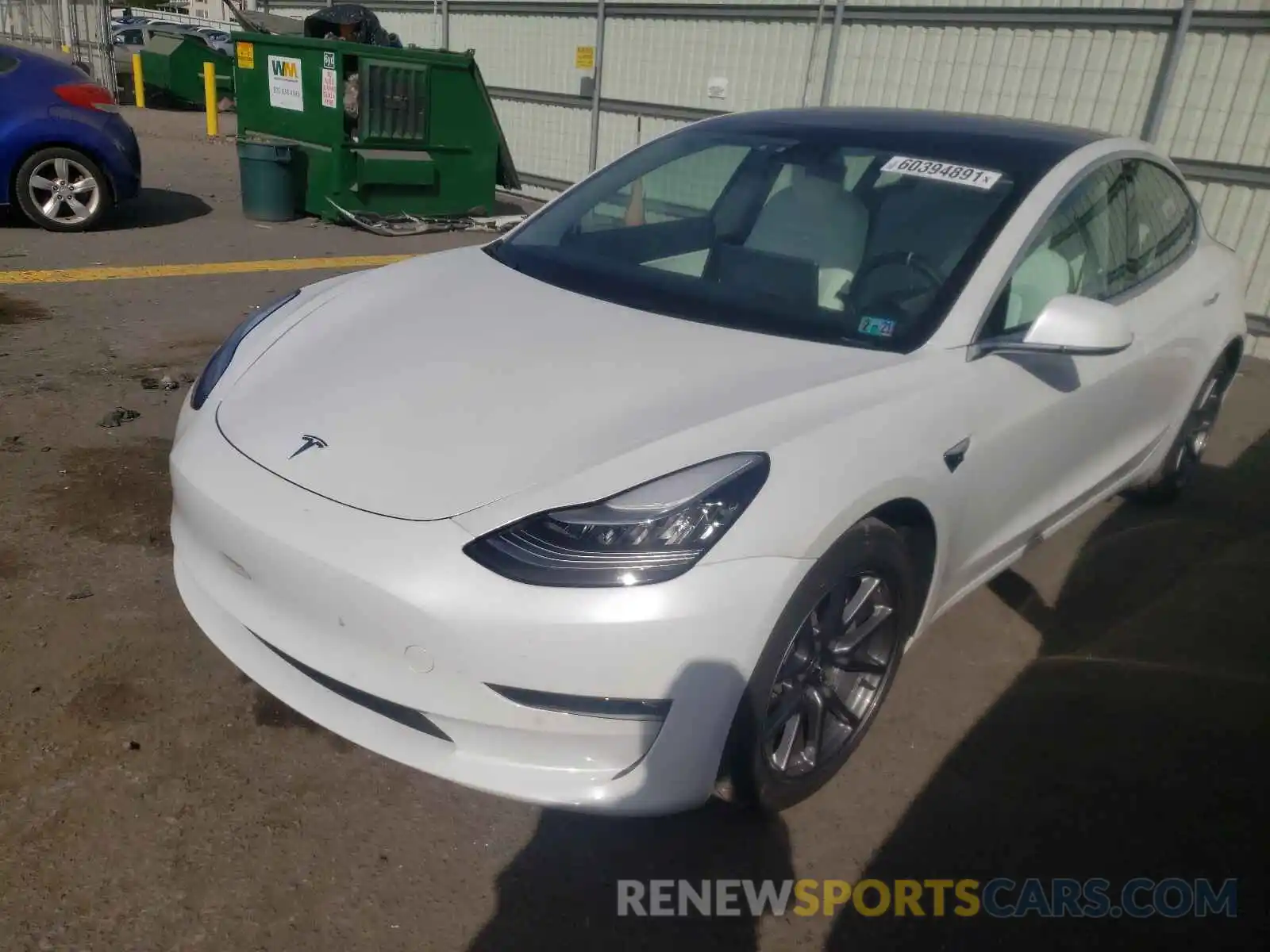 2 Фотография поврежденного автомобиля 5YJ3E1EB3LF628655 TESLA MODEL 3 2020