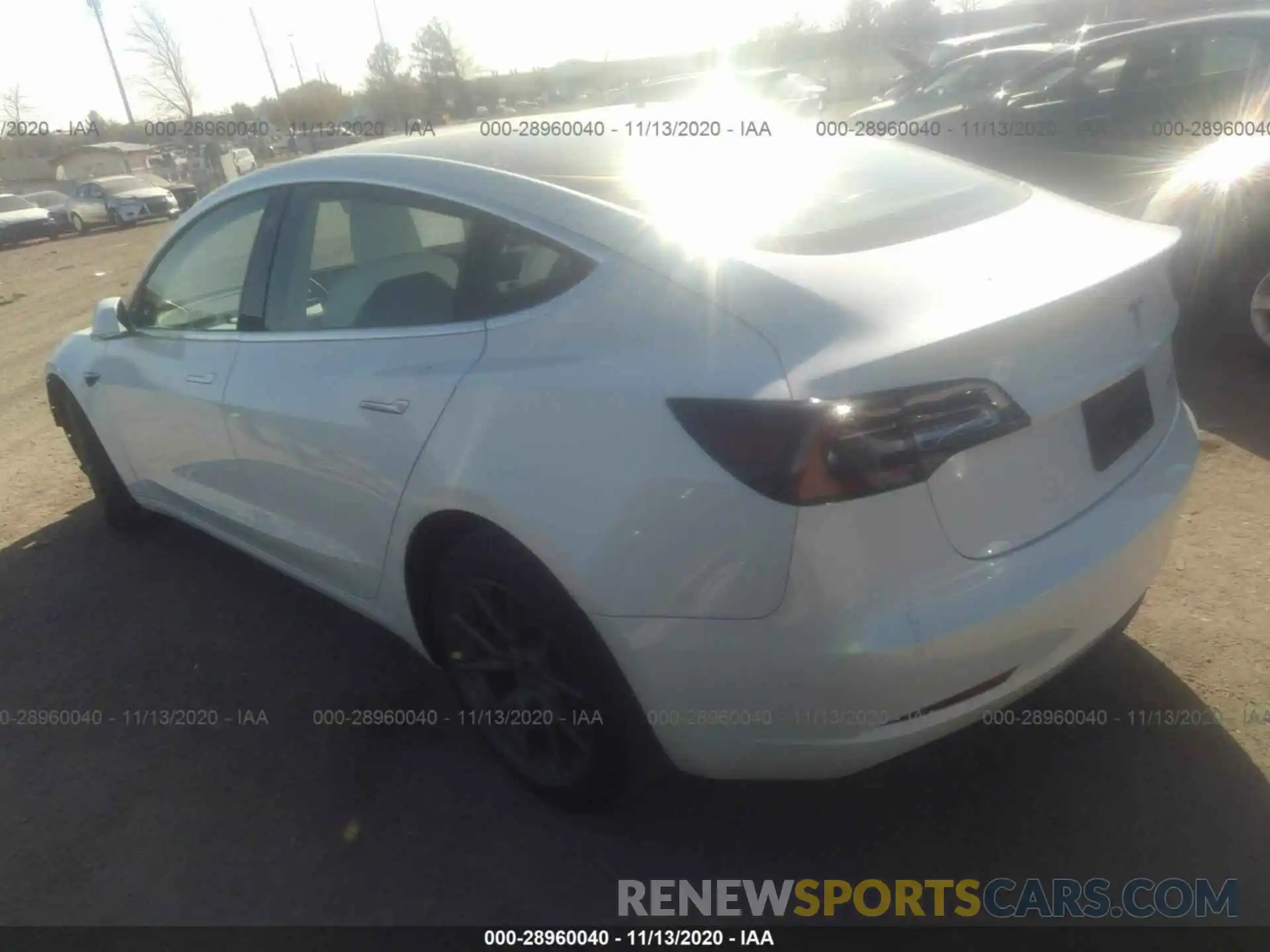 3 Photograph of a damaged car 5YJ3E1EB3LF628669 TESLA MODEL 3 2020