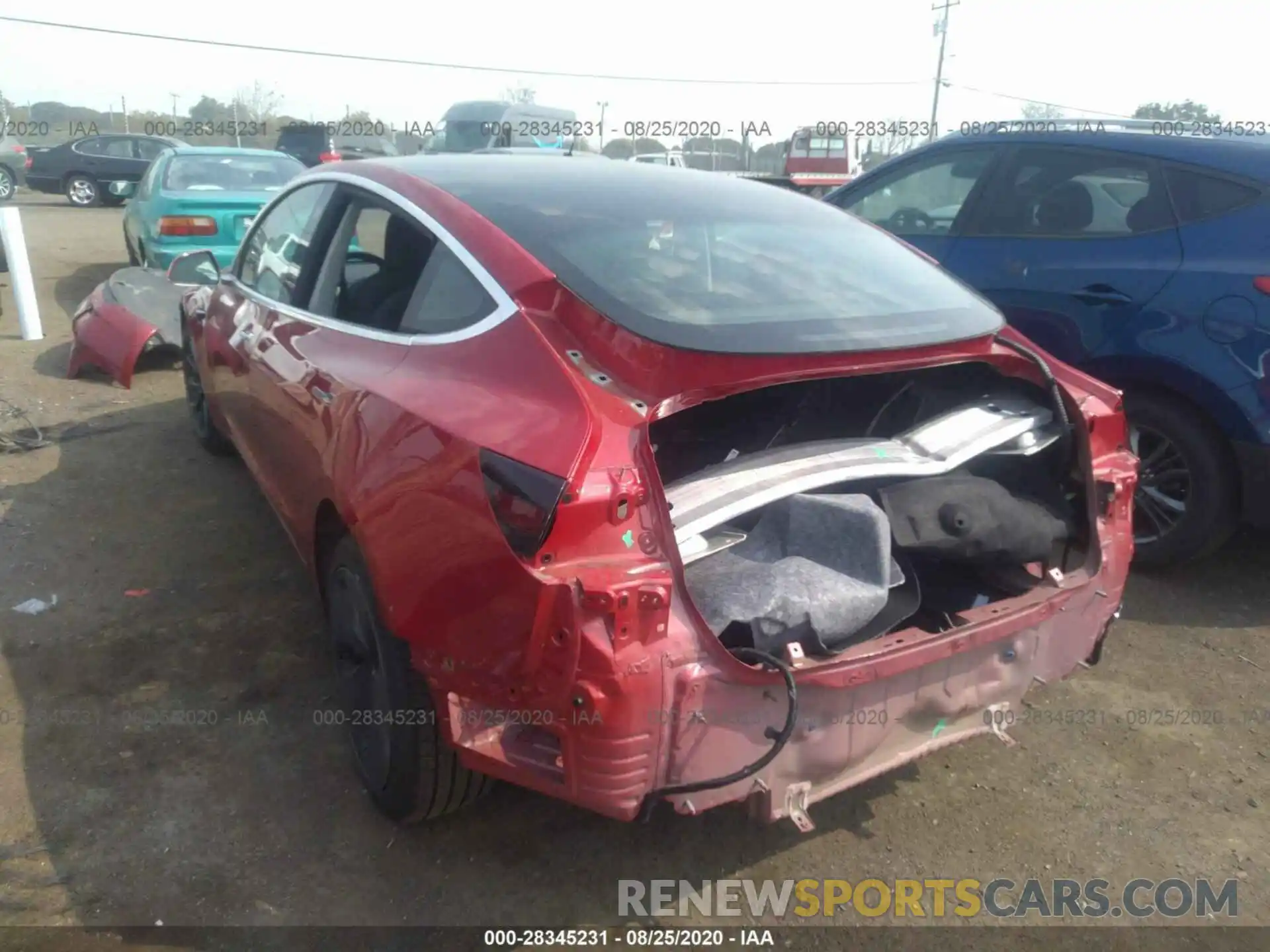 3 Photograph of a damaged car 5YJ3E1EB3LF635931 TESLA MODEL 3 2020