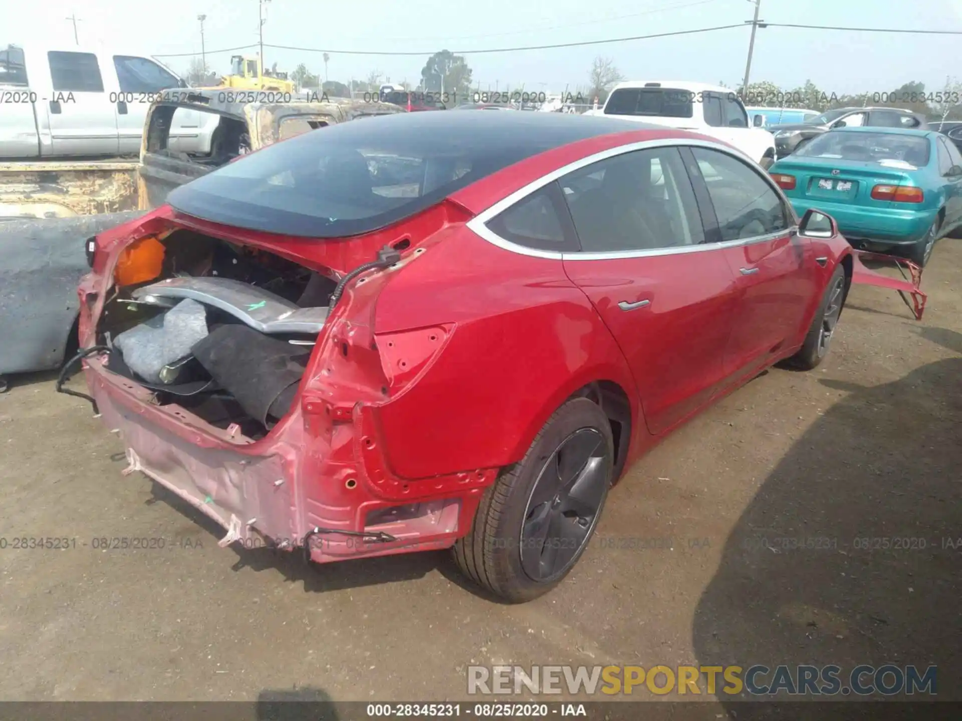 4 Photograph of a damaged car 5YJ3E1EB3LF635931 TESLA MODEL 3 2020