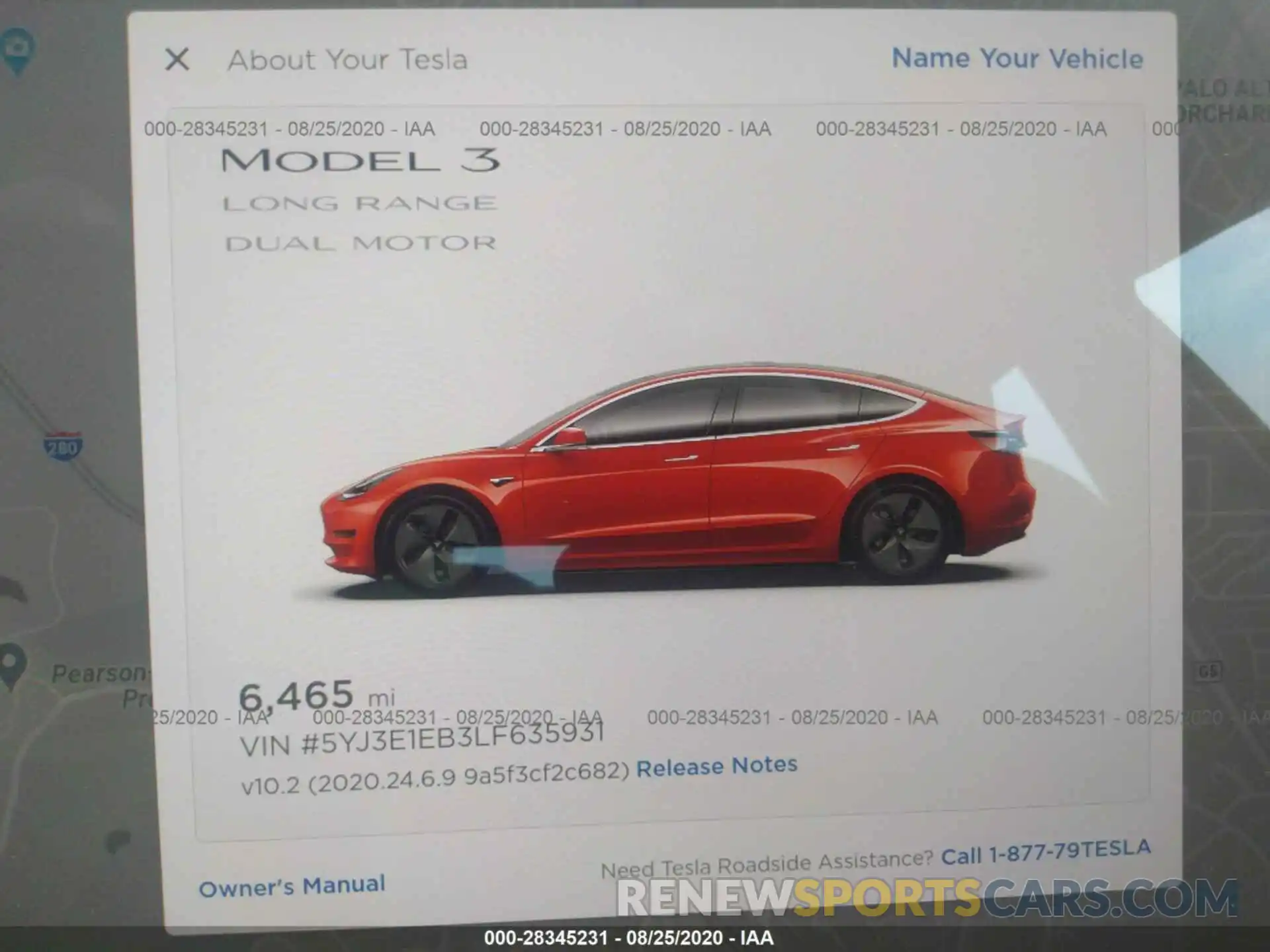 7 Photograph of a damaged car 5YJ3E1EB3LF635931 TESLA MODEL 3 2020