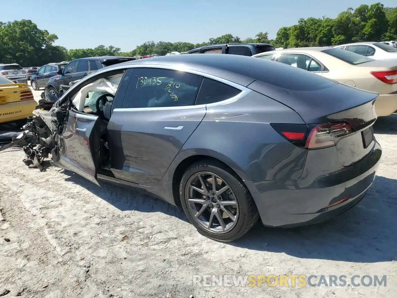 2 Photograph of a damaged car 5YJ3E1EB3LF636903 TESLA MODEL 3 2020