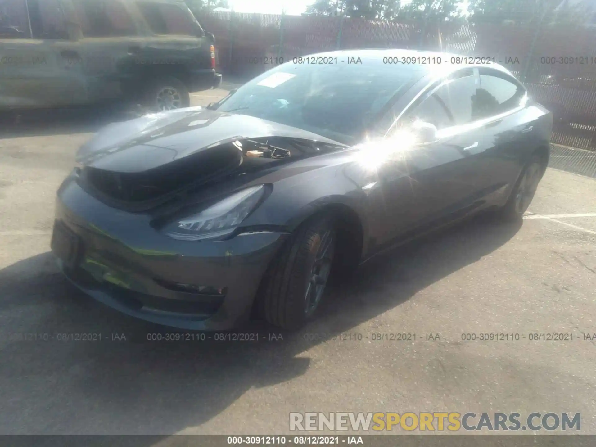 2 Photograph of a damaged car 5YJ3E1EB3LF646203 TESLA MODEL 3 2020