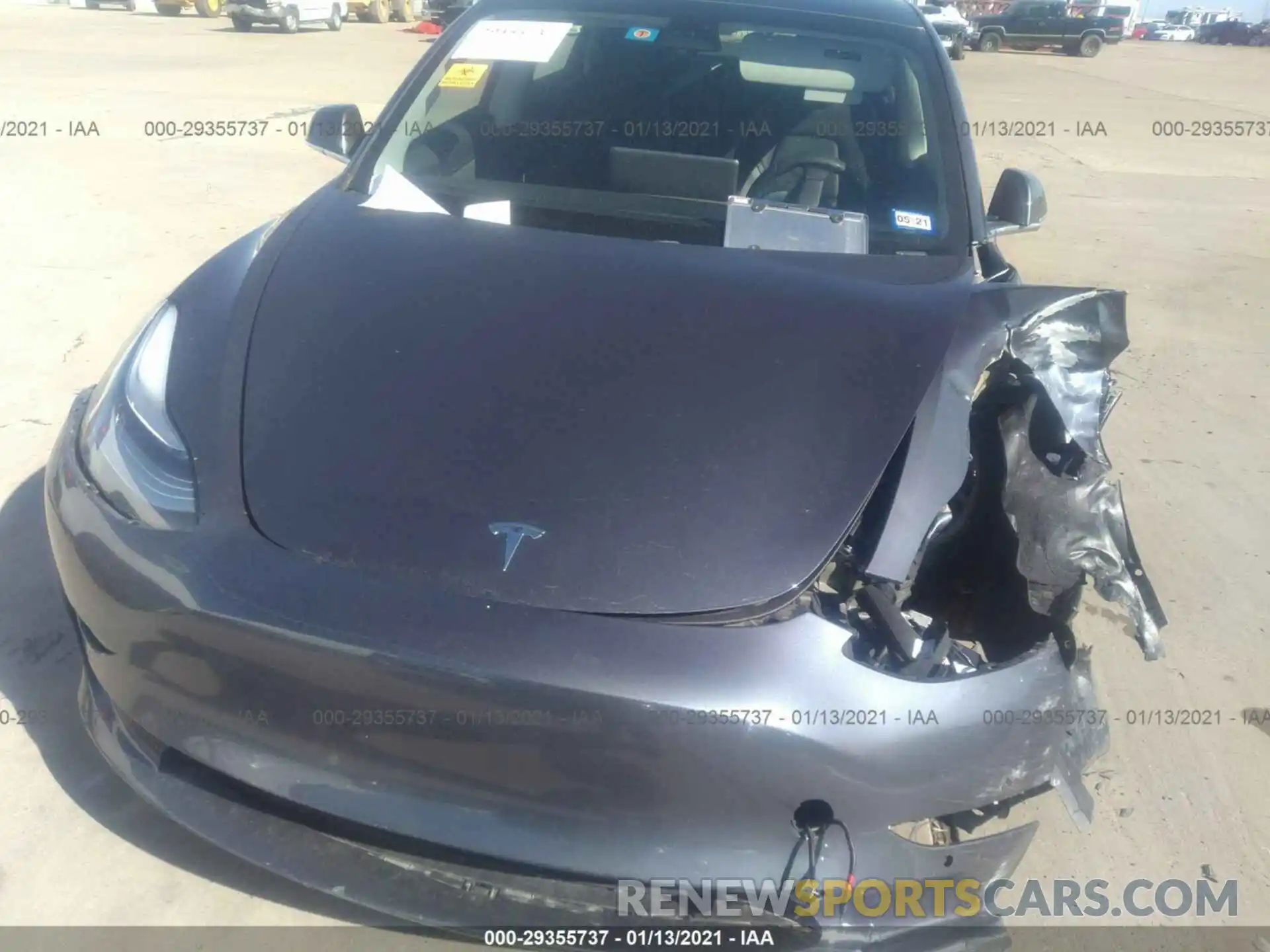 10 Photograph of a damaged car 5YJ3E1EB3LF646489 TESLA MODEL 3 2020