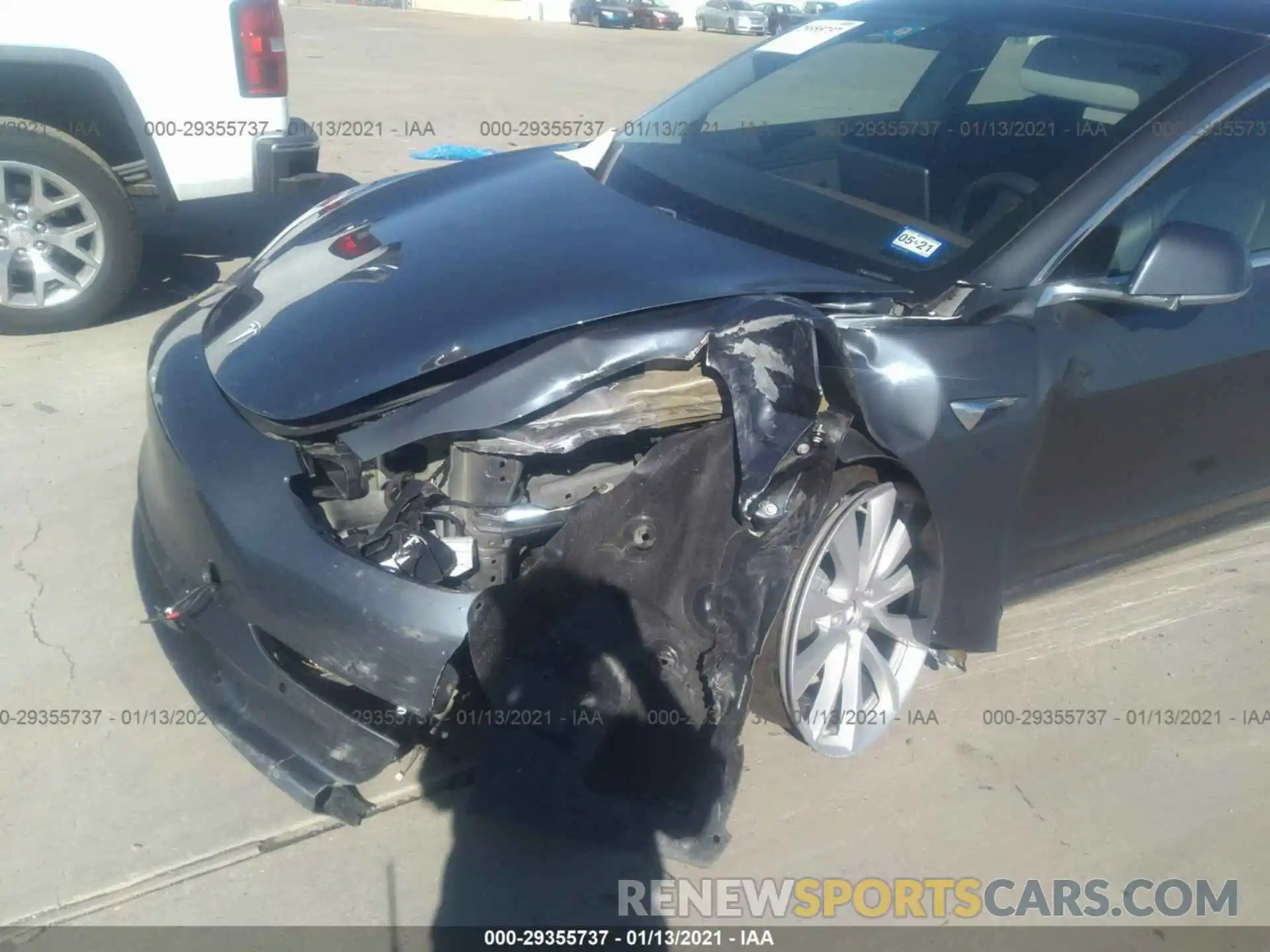 6 Photograph of a damaged car 5YJ3E1EB3LF646489 TESLA MODEL 3 2020