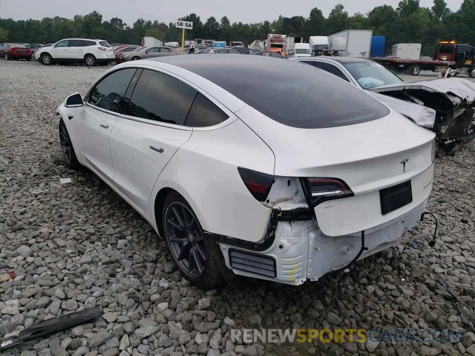 3 Photograph of a damaged car 5YJ3E1EB3LF650574 TESLA MODEL 3 2020