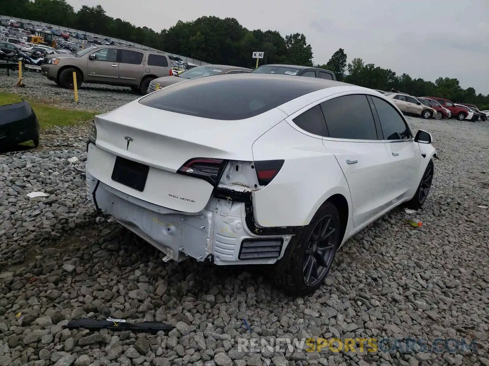 4 Photograph of a damaged car 5YJ3E1EB3LF650574 TESLA MODEL 3 2020