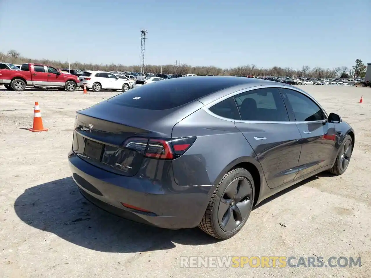 4 Photograph of a damaged car 5YJ3E1EB3LF663504 TESLA MODEL 3 2020