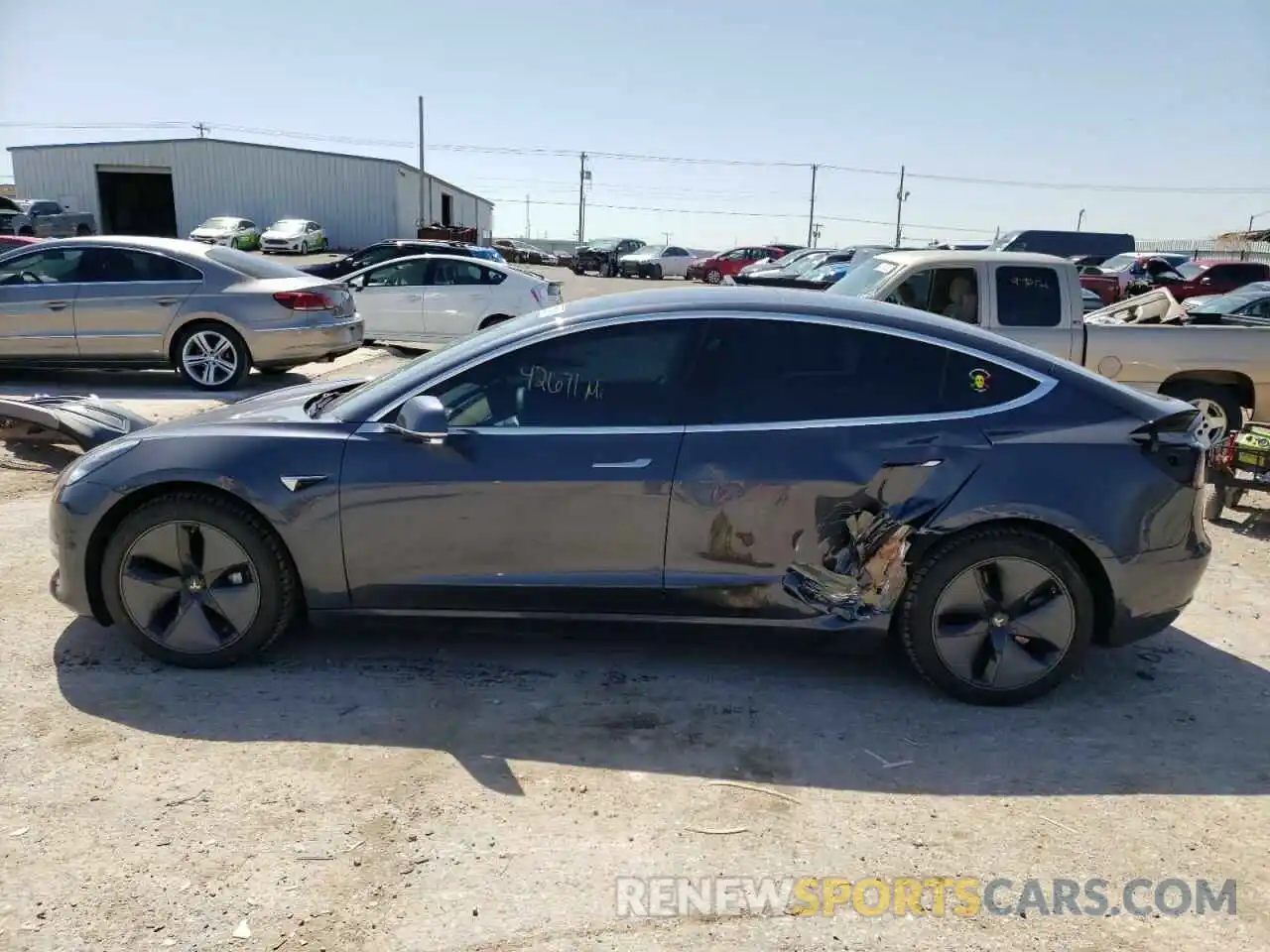 9 Photograph of a damaged car 5YJ3E1EB3LF663504 TESLA MODEL 3 2020