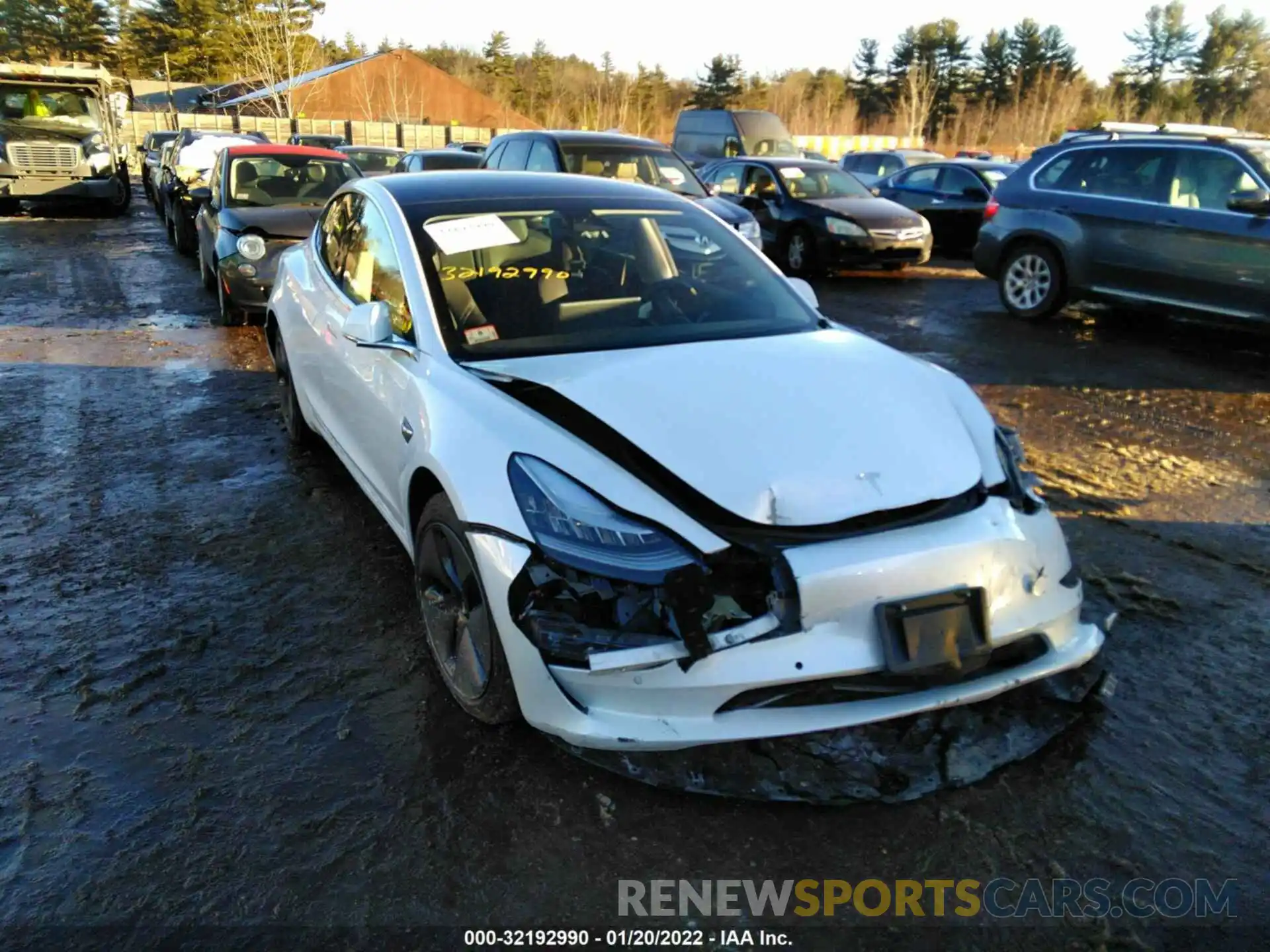 1 Photograph of a damaged car 5YJ3E1EB3LF665219 TESLA MODEL 3 2020