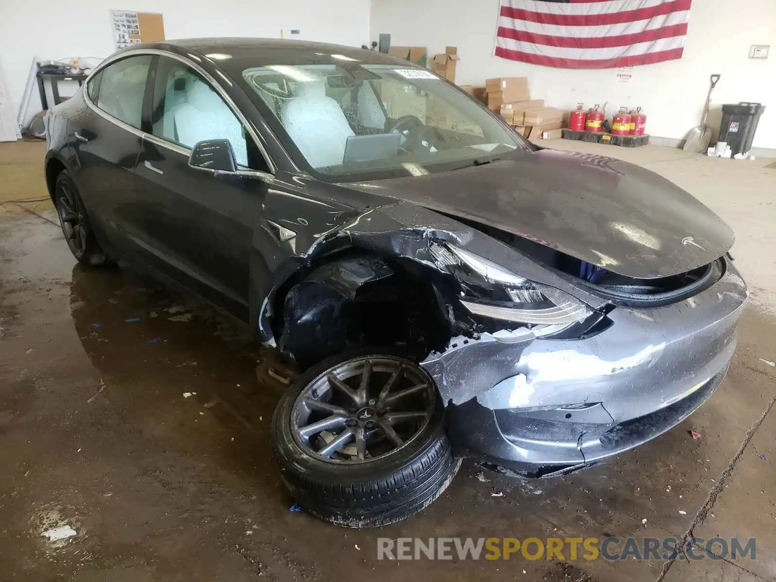 1 Photograph of a damaged car 5YJ3E1EB3LF667973 TESLA MODEL 3 2020