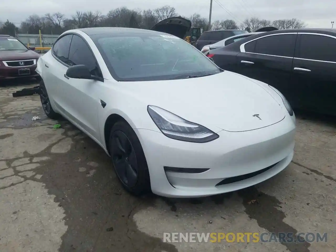 1 Photograph of a damaged car 5YJ3E1EB3LF710403 TESLA MODEL 3 2020