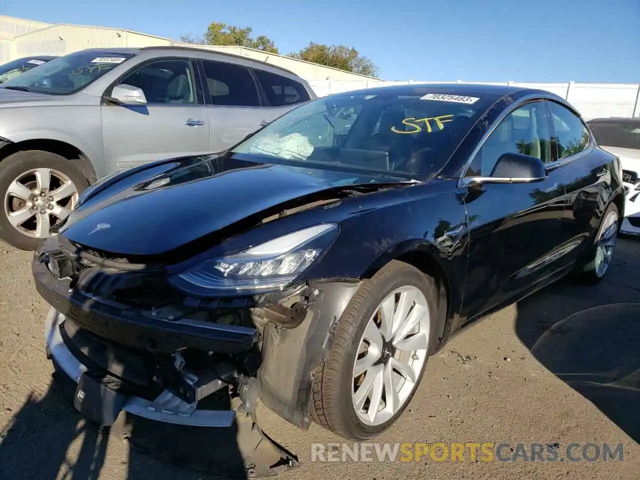 1 Photograph of a damaged car 5YJ3E1EB3LF711762 TESLA MODEL 3 2020