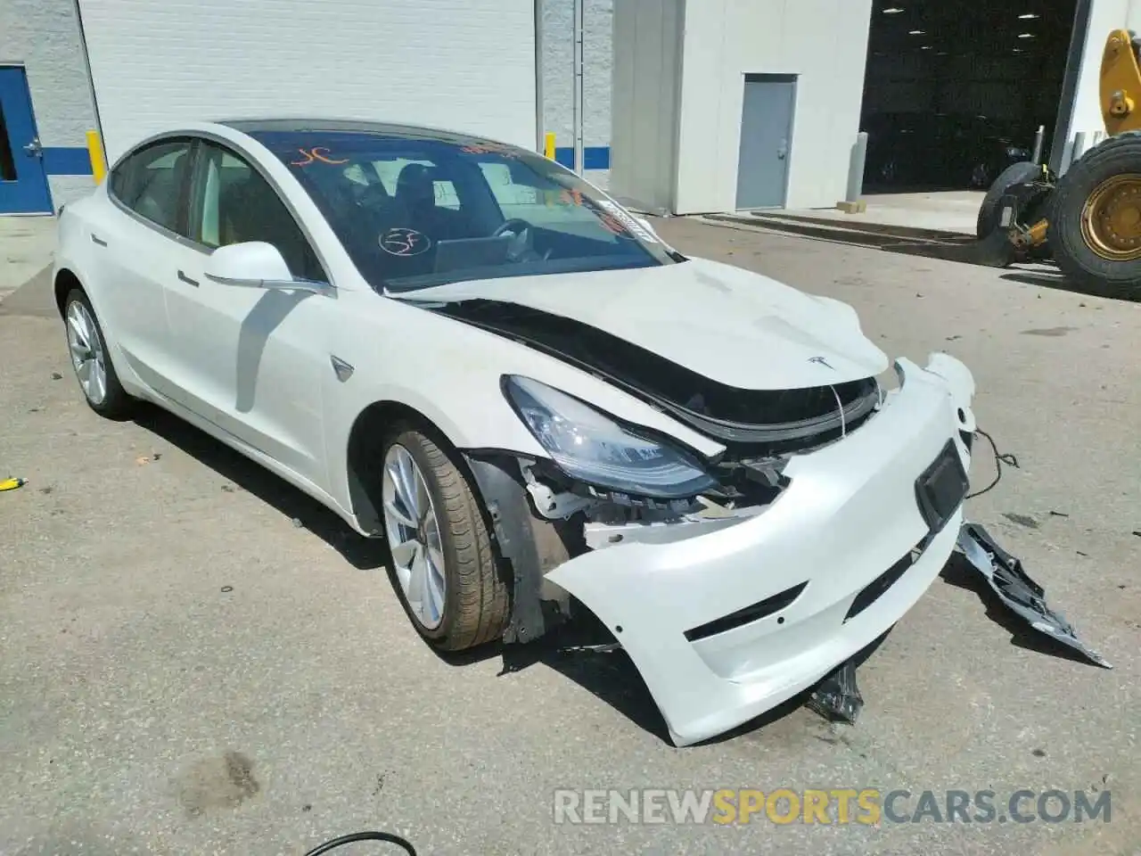 1 Photograph of a damaged car 5YJ3E1EB3LF712457 TESLA MODEL 3 2020