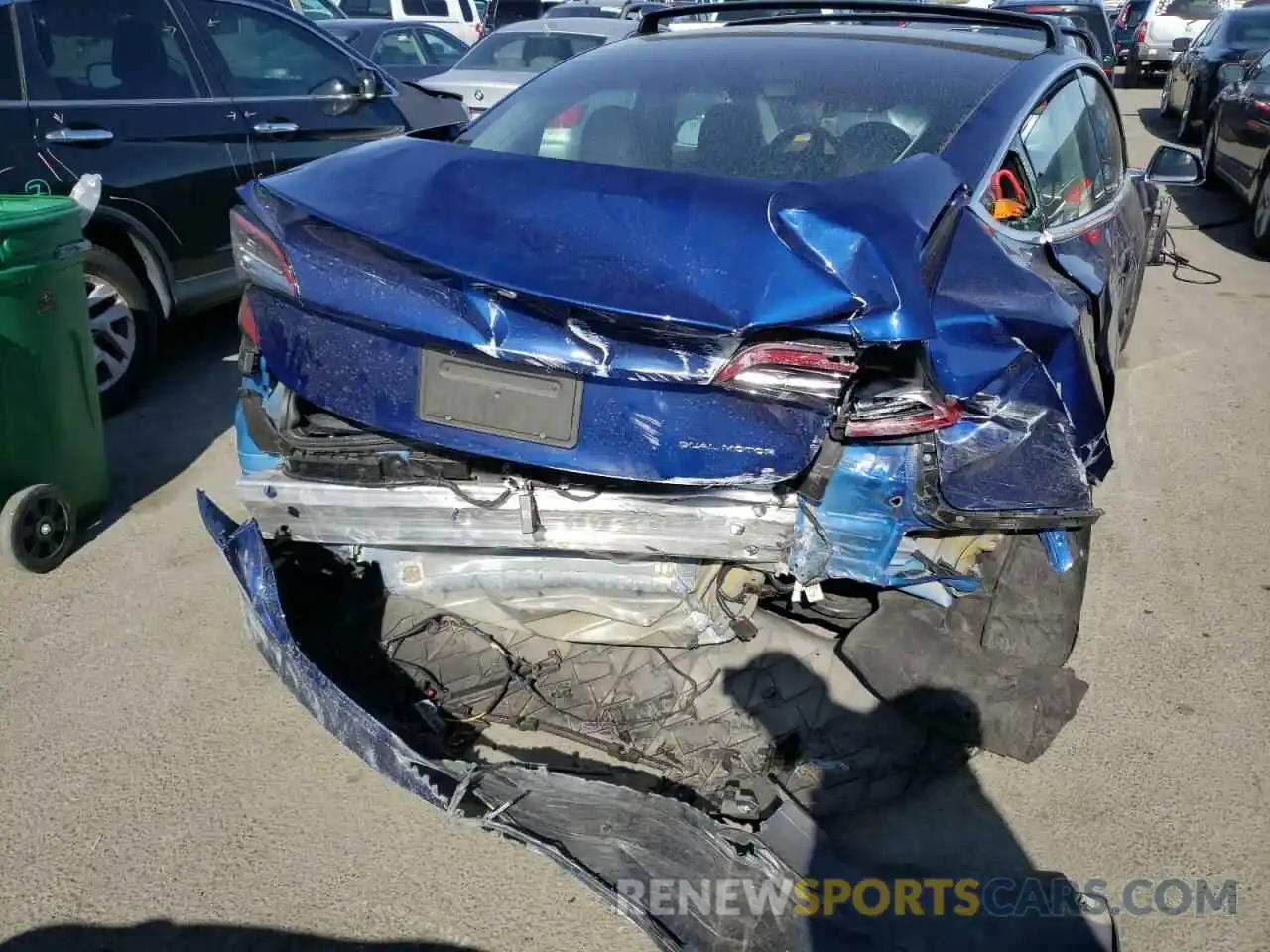 9 Photograph of a damaged car 5YJ3E1EB3LF741571 TESLA MODEL 3 2020