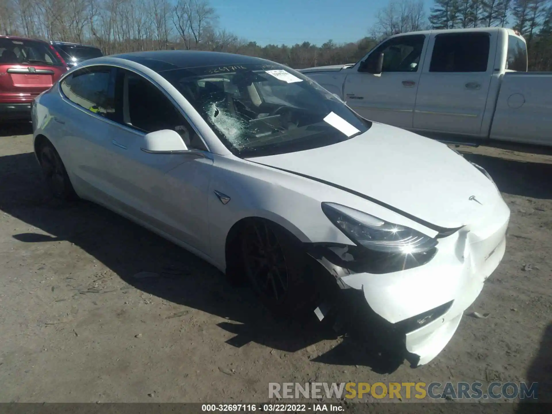 1 Photograph of a damaged car 5YJ3E1EB3LF746530 TESLA MODEL 3 2020