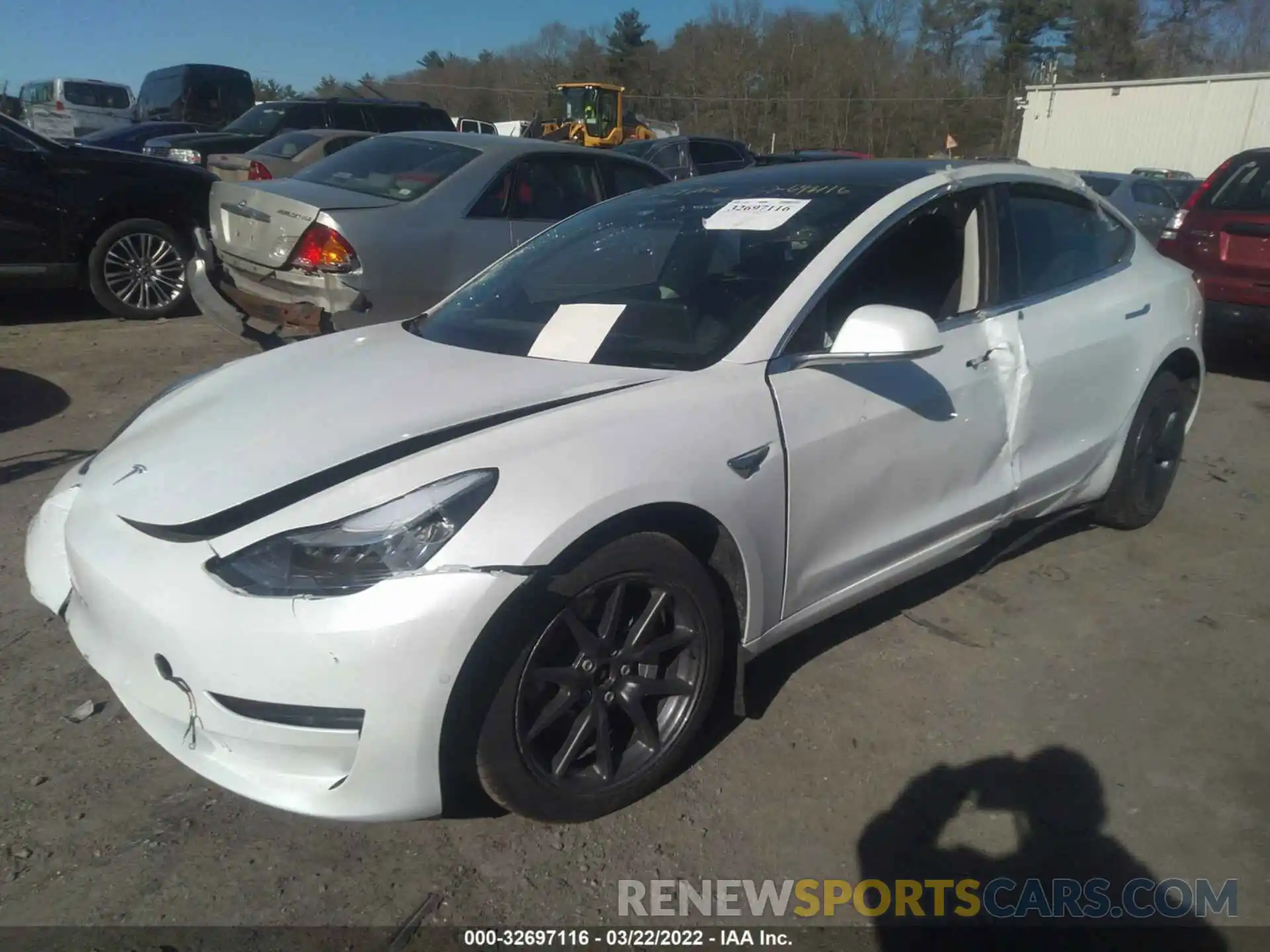 2 Photograph of a damaged car 5YJ3E1EB3LF746530 TESLA MODEL 3 2020