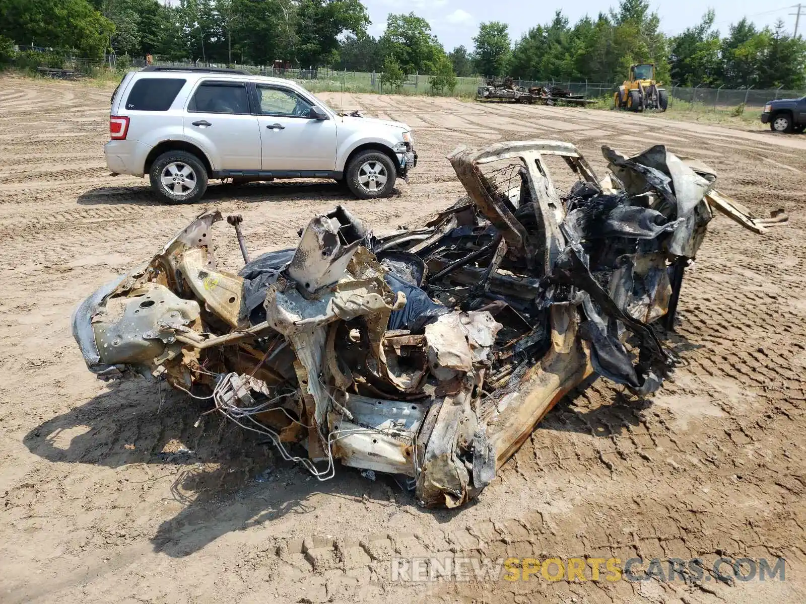 2 Photograph of a damaged car 5YJ3E1EB3LF764087 TESLA MODEL 3 2020