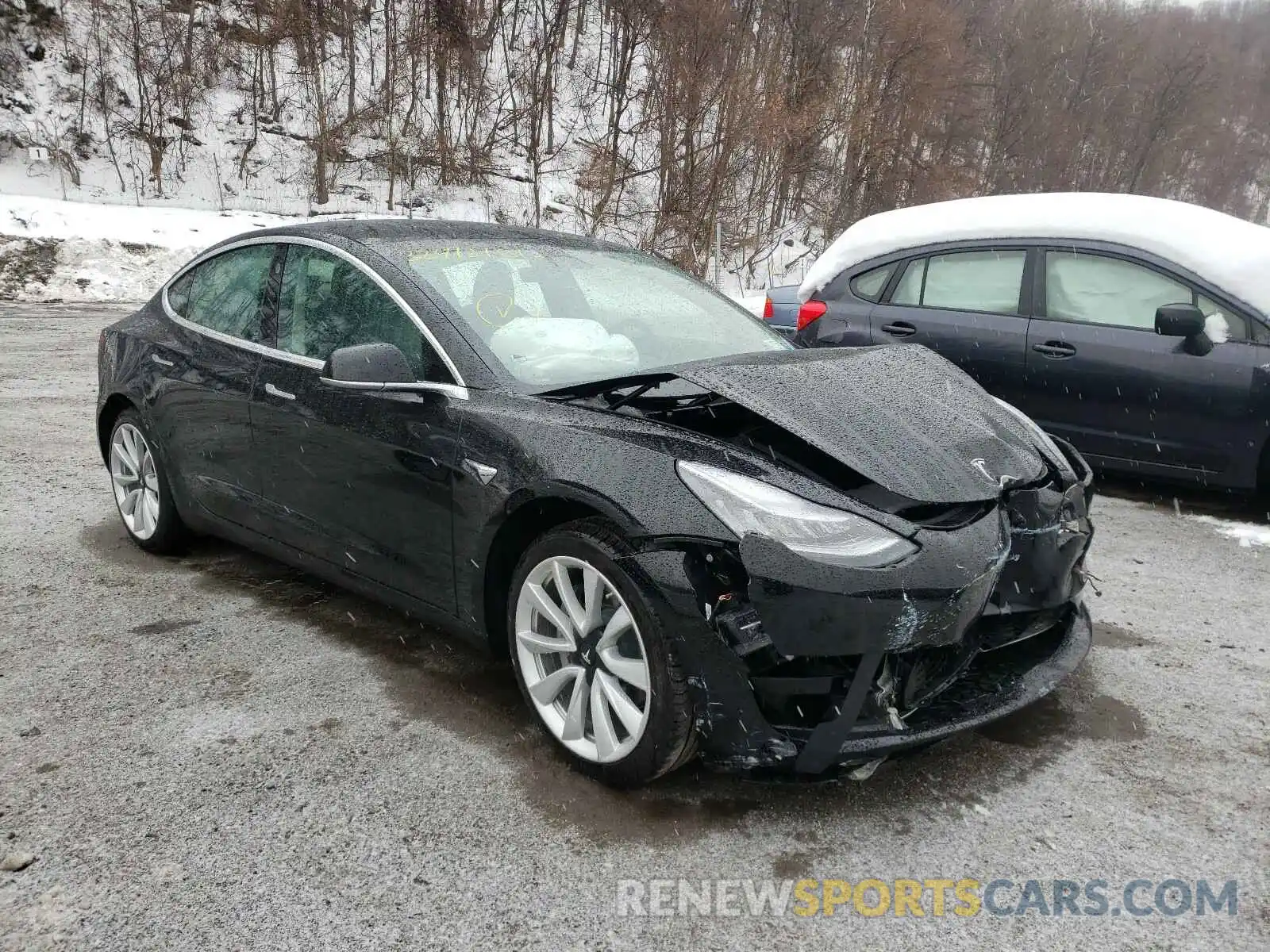 1 Photograph of a damaged car 5YJ3E1EB3LF787370 TESLA MODEL 3 2020