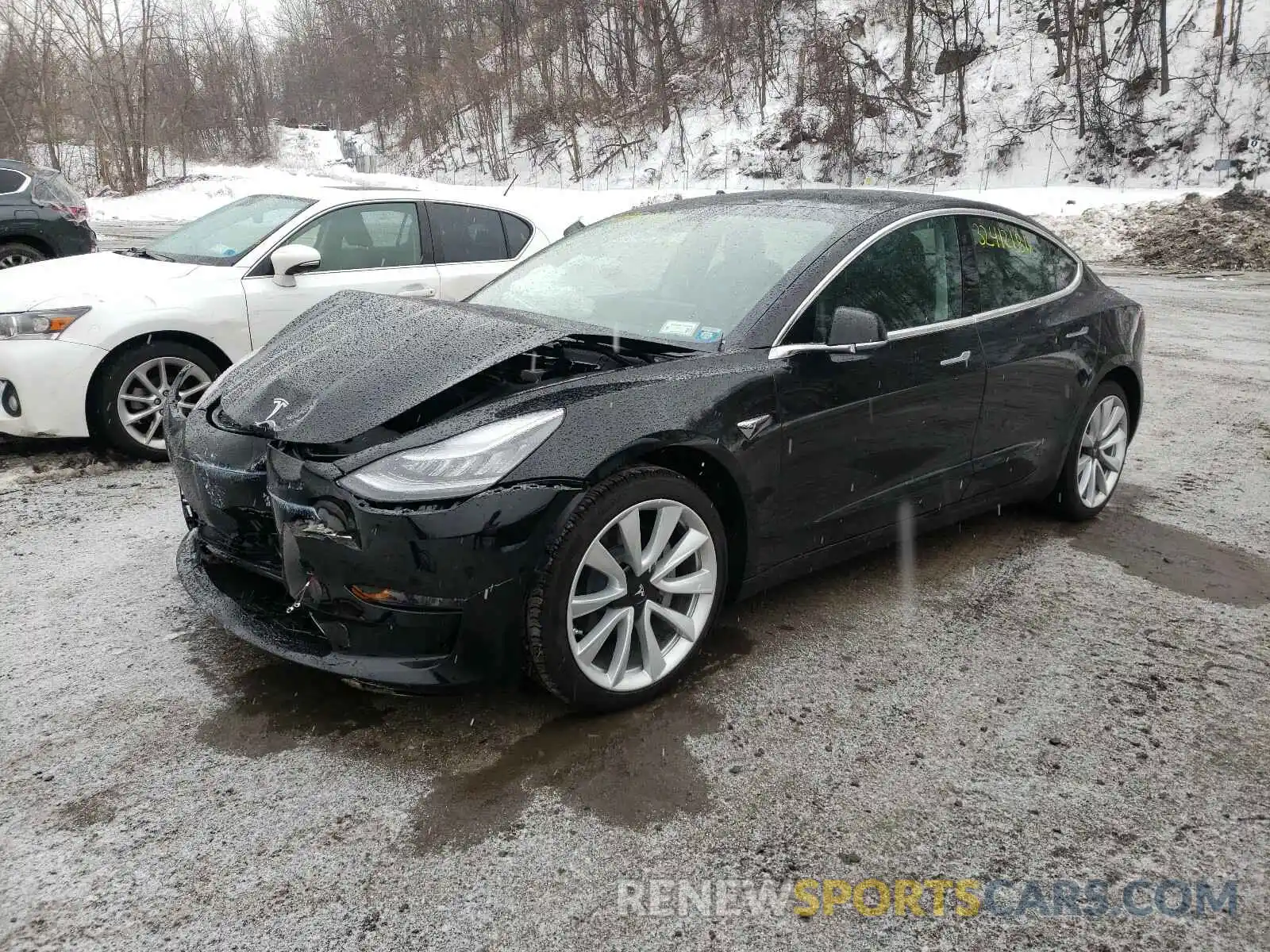 2 Photograph of a damaged car 5YJ3E1EB3LF787370 TESLA MODEL 3 2020