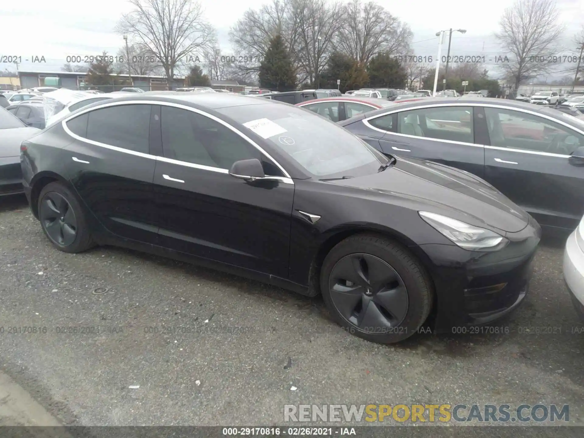 1 Photograph of a damaged car 5YJ3E1EB3LF791144 TESLA MODEL 3 2020