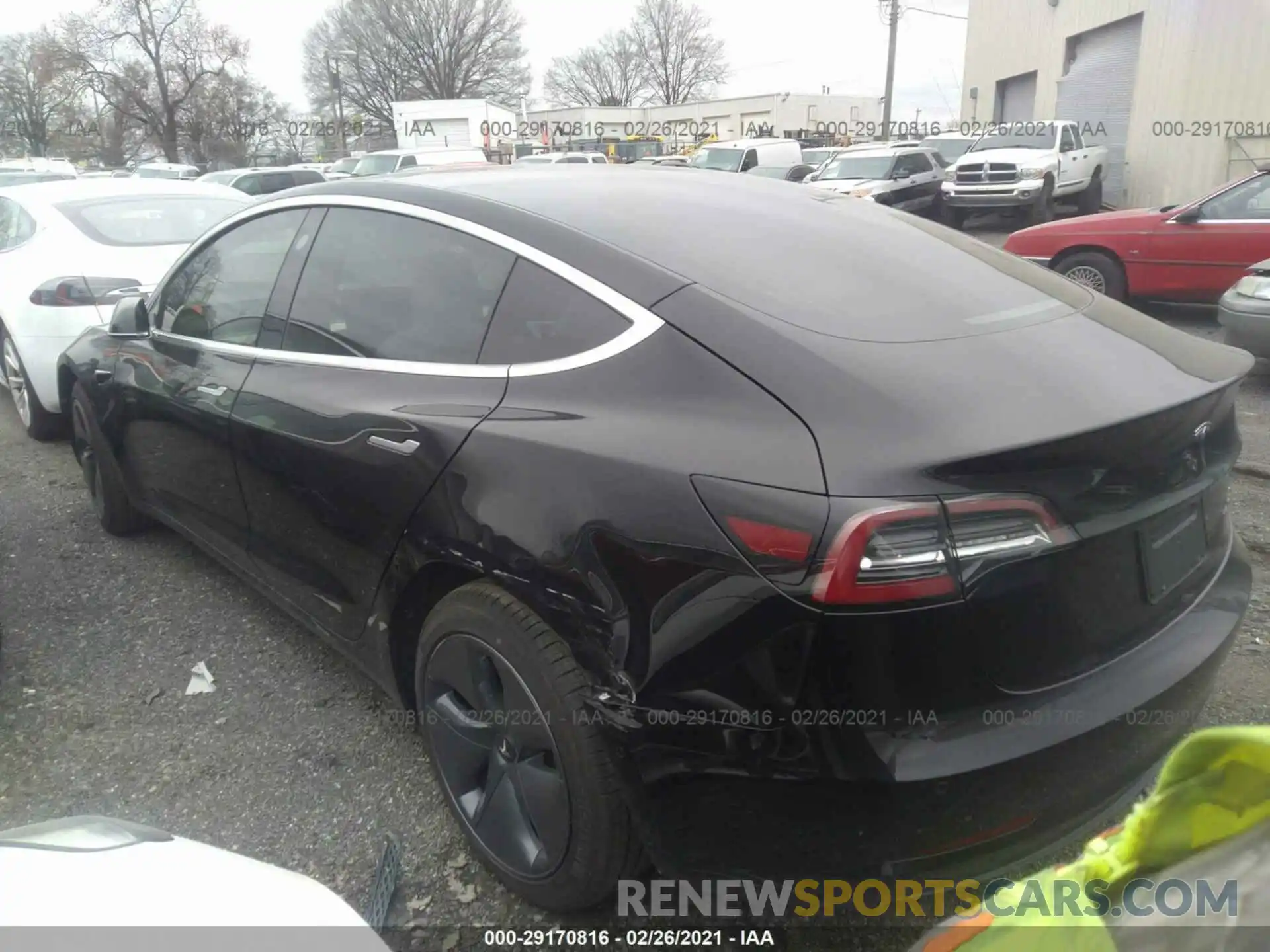 2 Photograph of a damaged car 5YJ3E1EB3LF791144 TESLA MODEL 3 2020