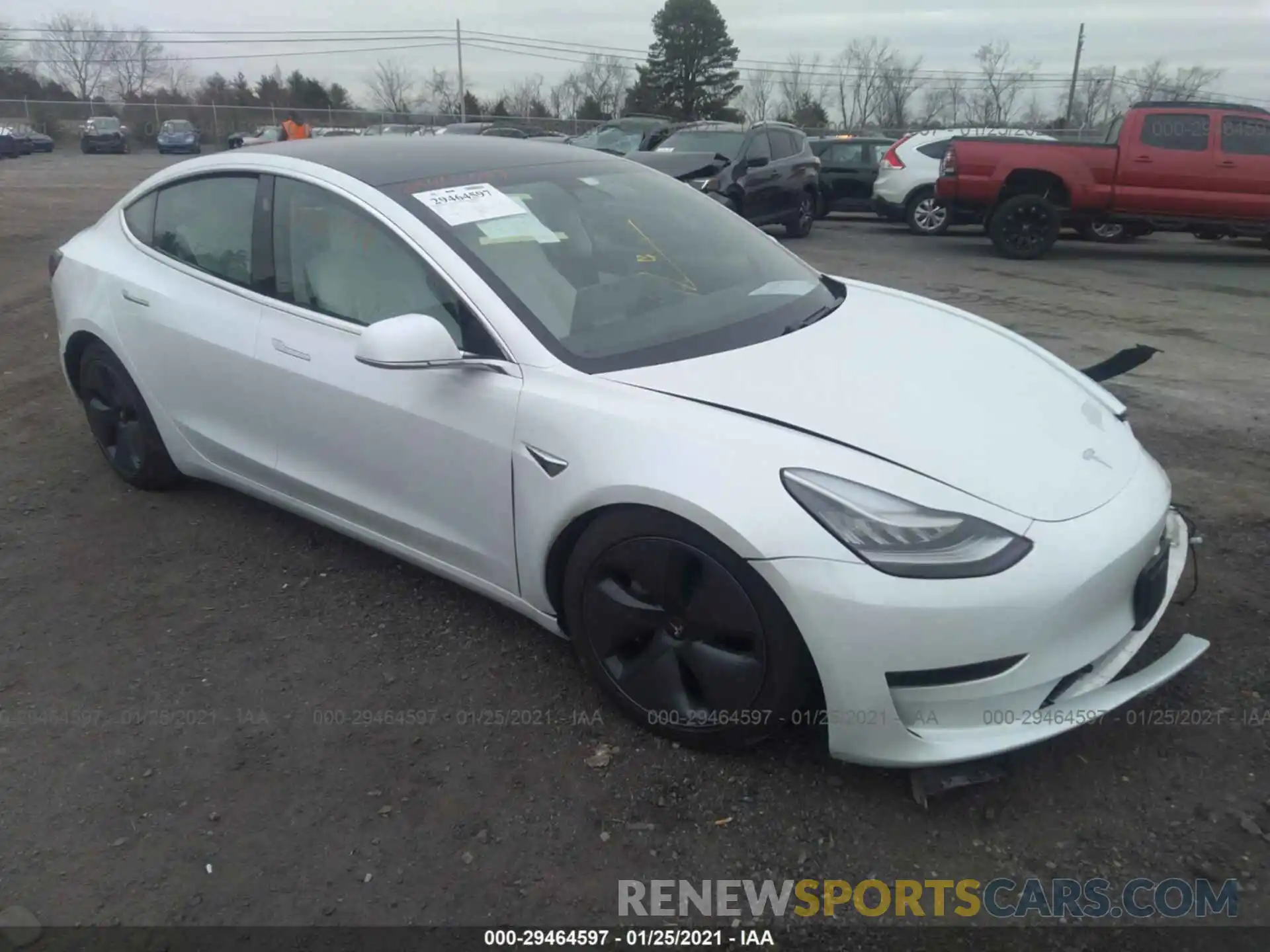 1 Photograph of a damaged car 5YJ3E1EB3LF791340 TESLA MODEL 3 2020