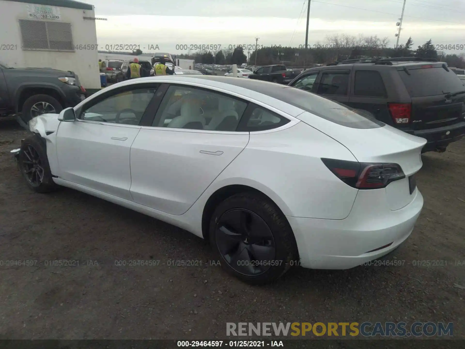 3 Photograph of a damaged car 5YJ3E1EB3LF791340 TESLA MODEL 3 2020