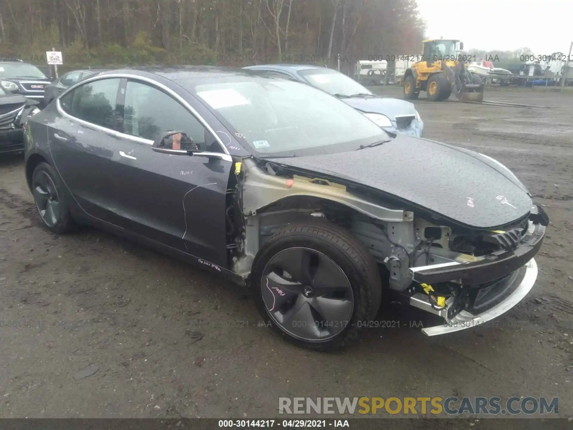 1 Photograph of a damaged car 5YJ3E1EB3LF793573 TESLA MODEL 3 2020