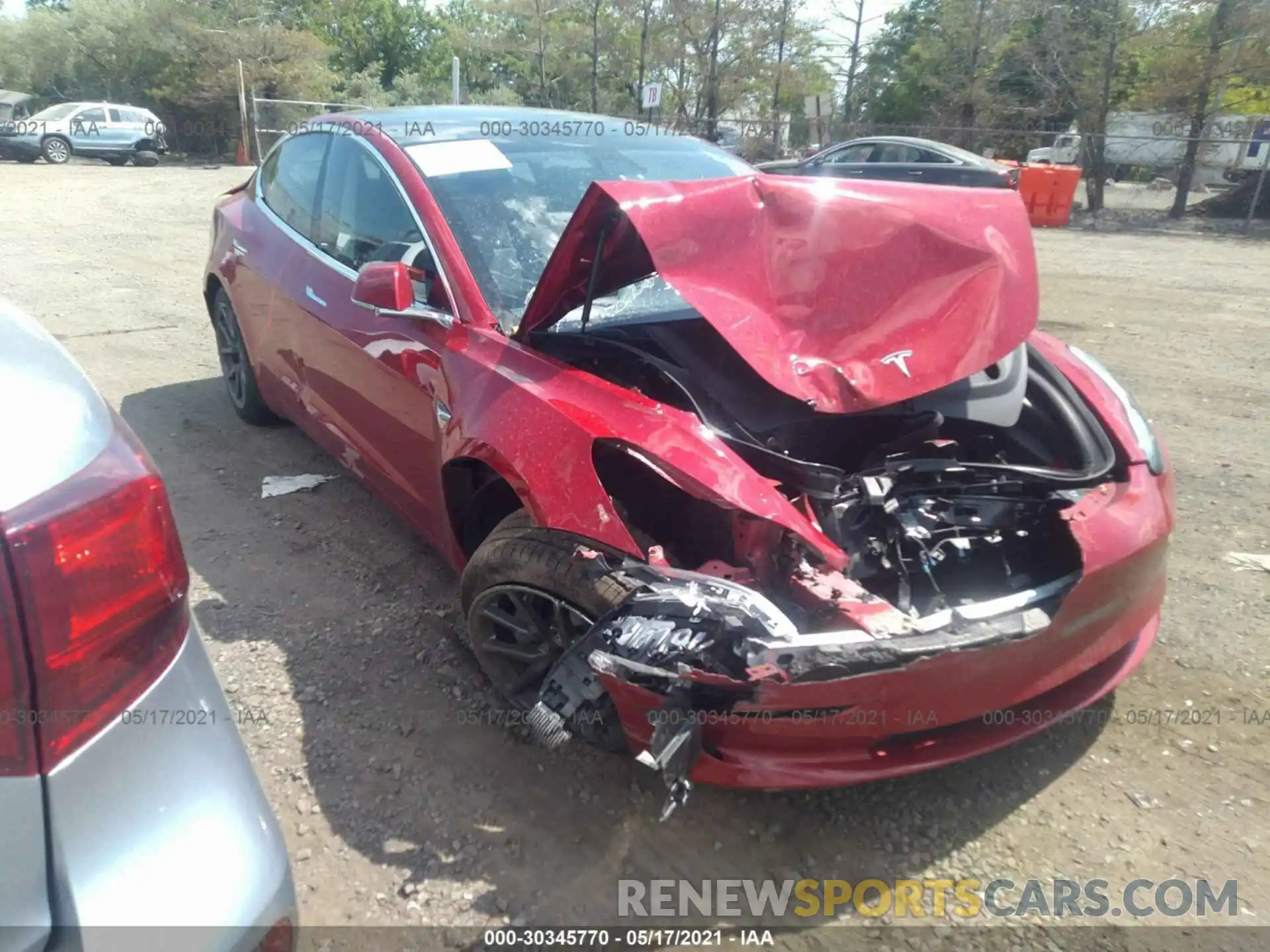 1 Photograph of a damaged car 5YJ3E1EB3LF794884 TESLA MODEL 3 2020