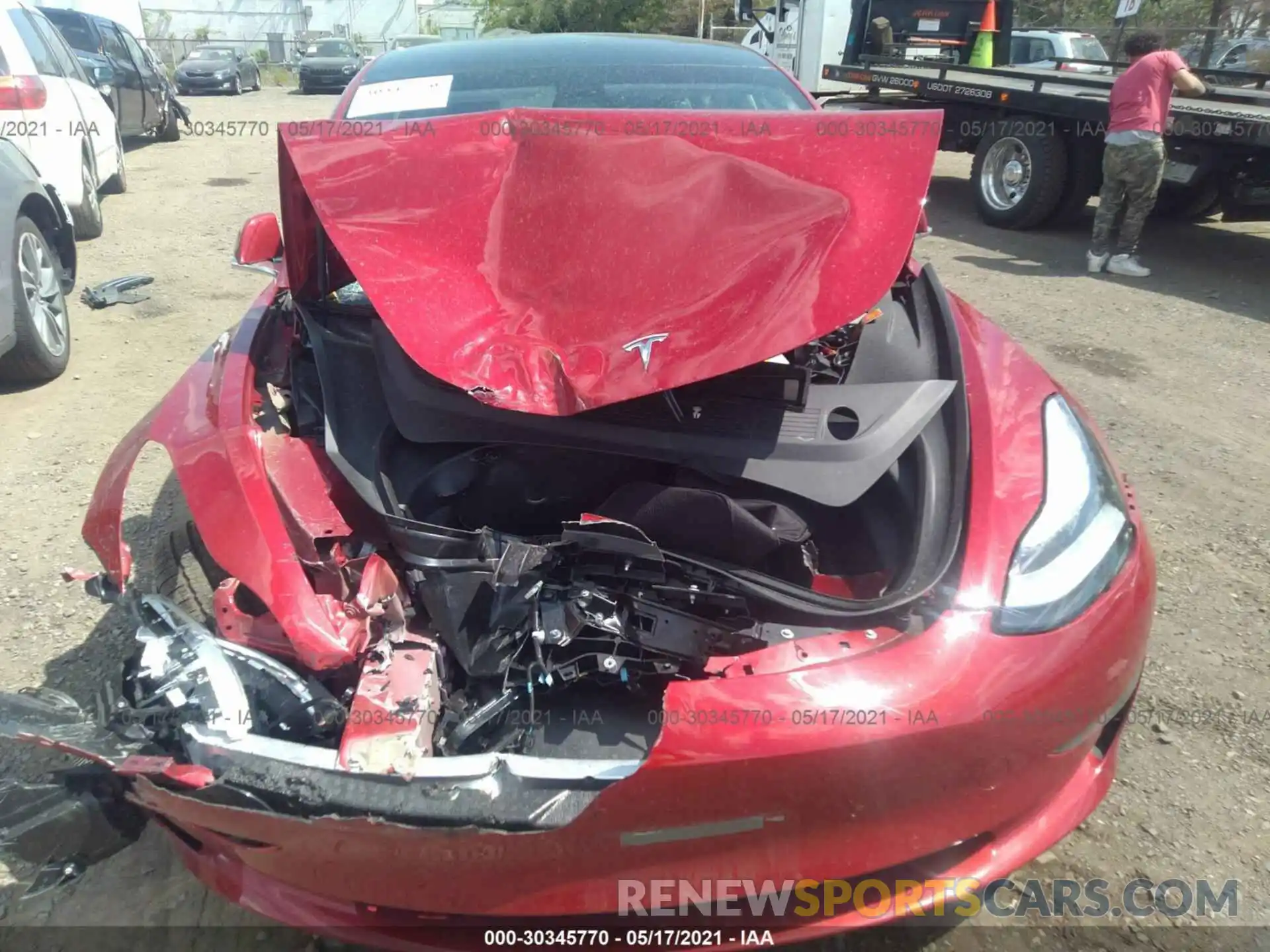 10 Photograph of a damaged car 5YJ3E1EB3LF794884 TESLA MODEL 3 2020