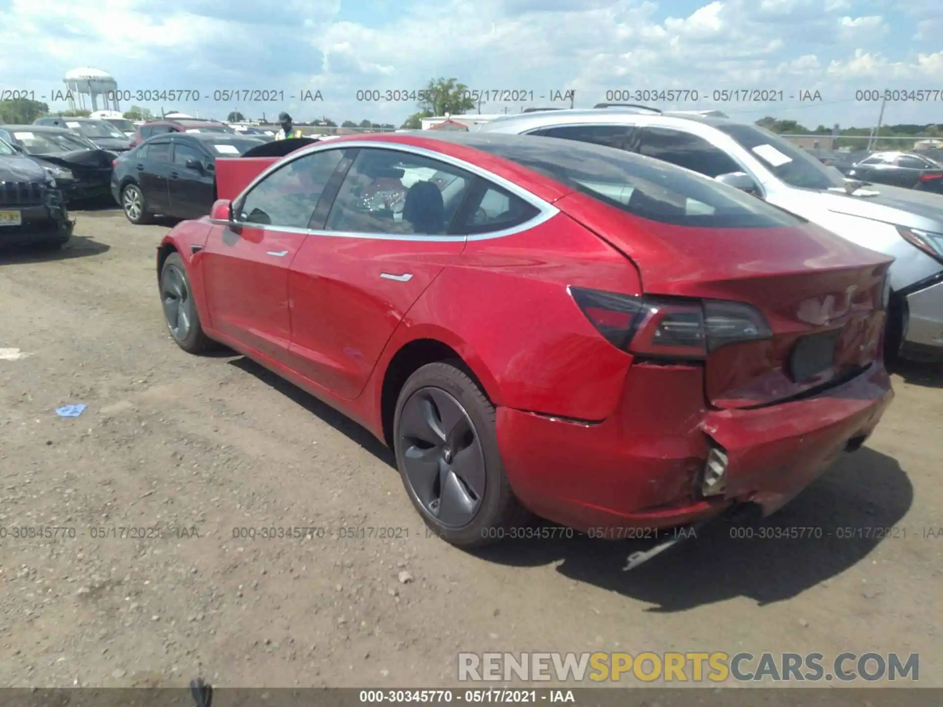 3 Photograph of a damaged car 5YJ3E1EB3LF794884 TESLA MODEL 3 2020