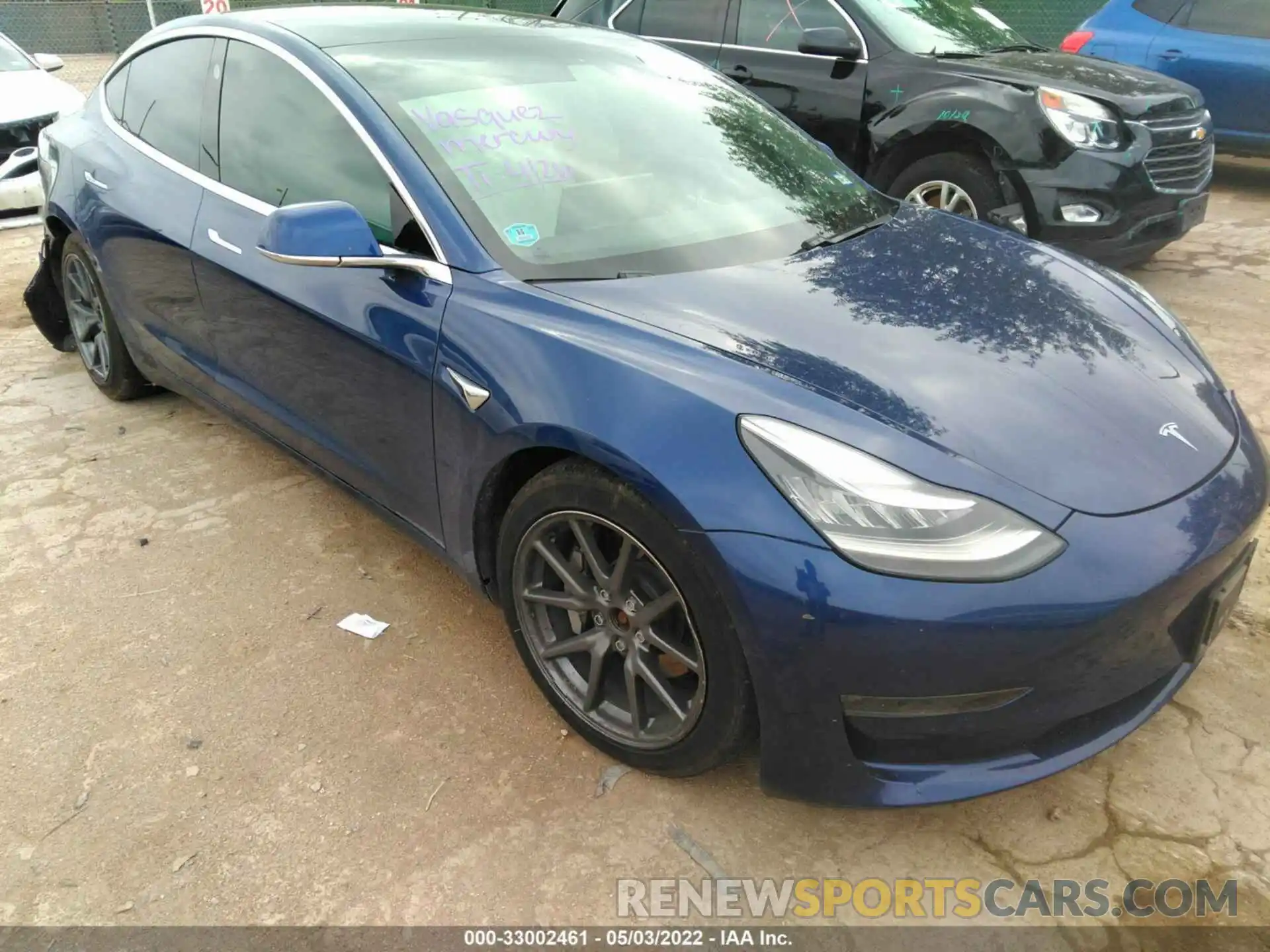 1 Photograph of a damaged car 5YJ3E1EB3LF795758 TESLA MODEL 3 2020