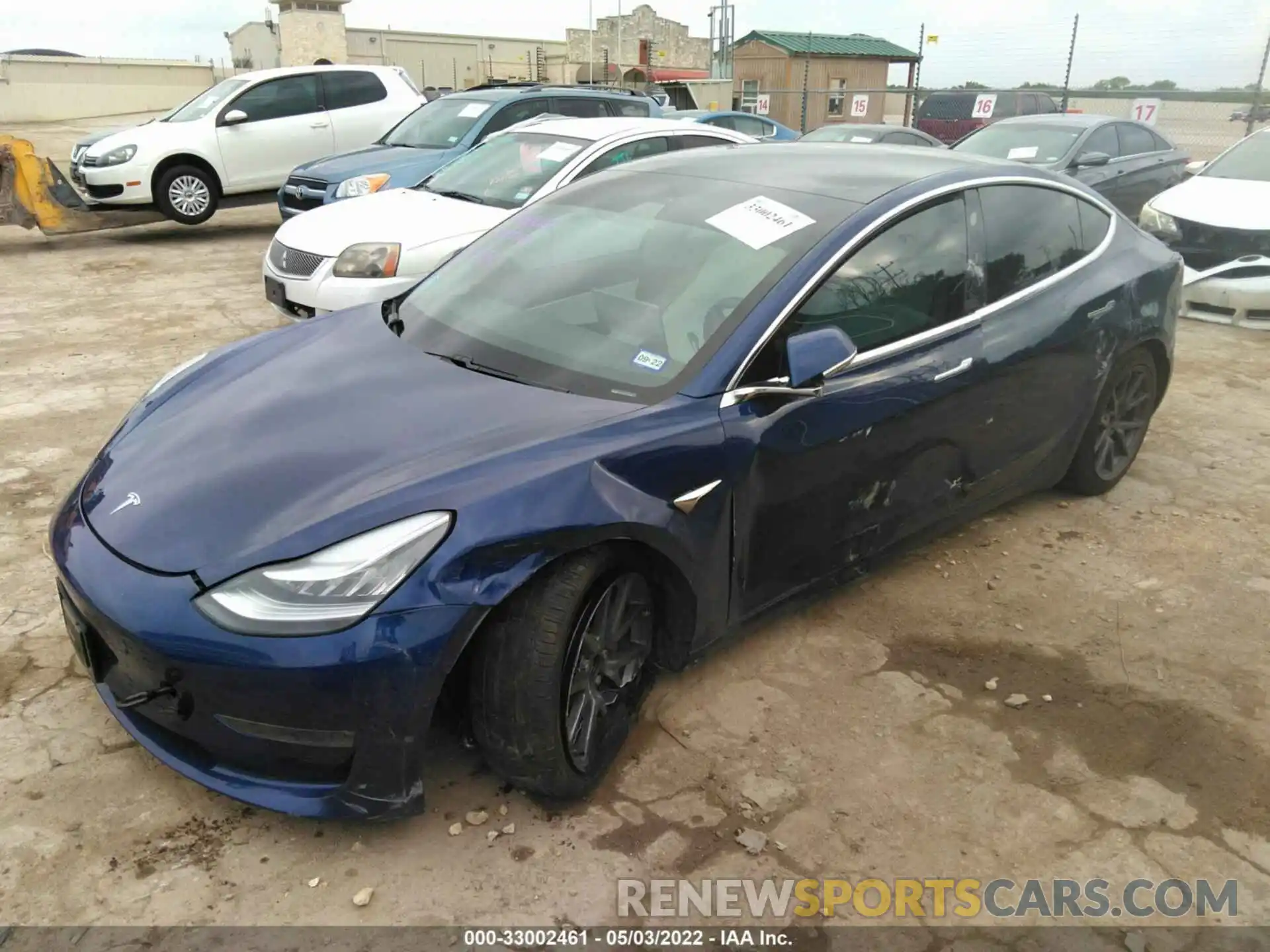 2 Photograph of a damaged car 5YJ3E1EB3LF795758 TESLA MODEL 3 2020